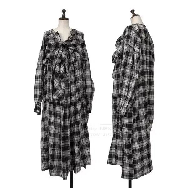 Comme des Garcons Comme Des Garcons Gray Vintage Plaid Dress Size S / US 4 / IT 40 - 1 Thumbnail