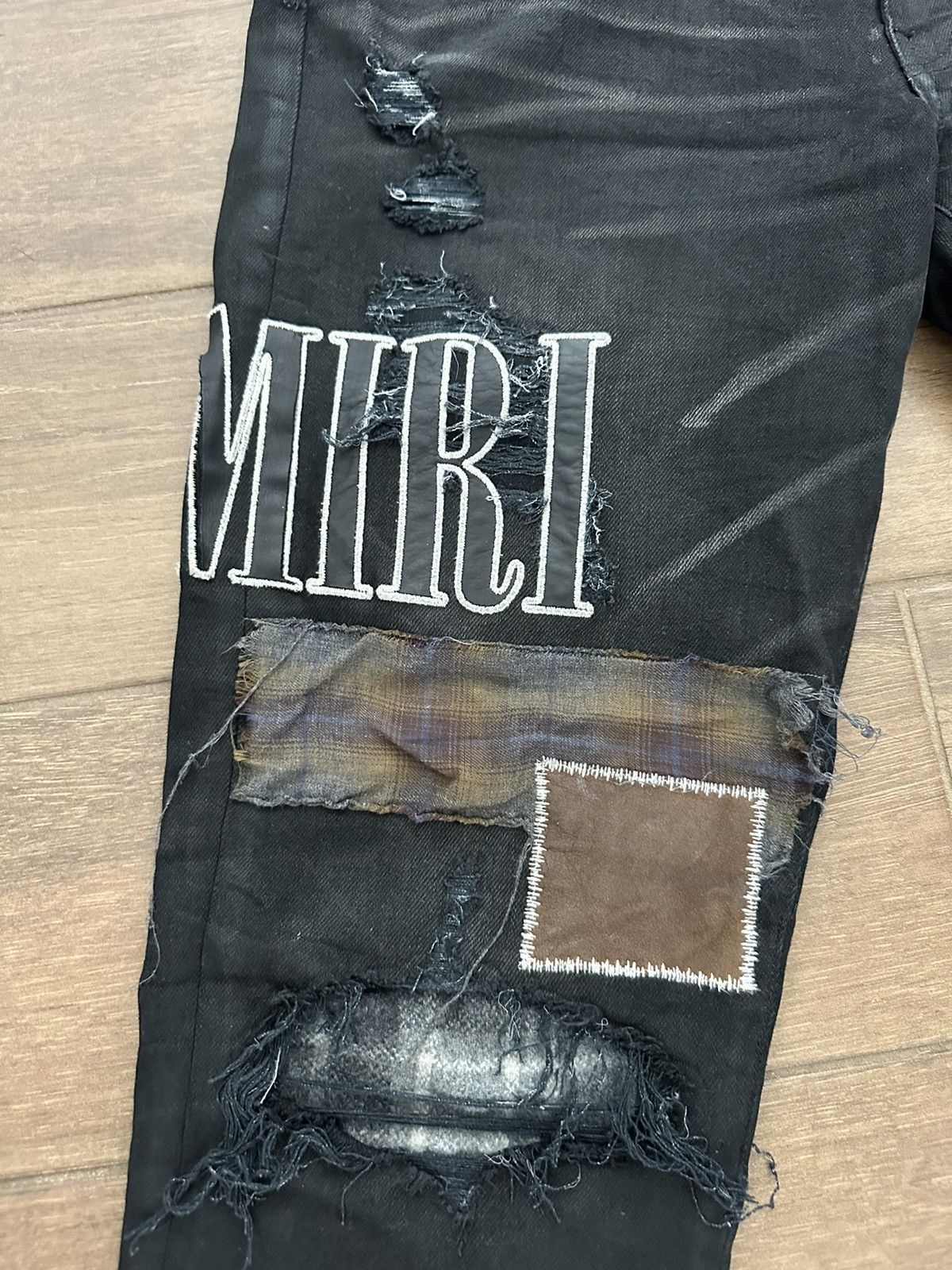 Amiri Amiri Grudge Patch Jeans Size US 34 / EU 50 - 11 Thumbnail