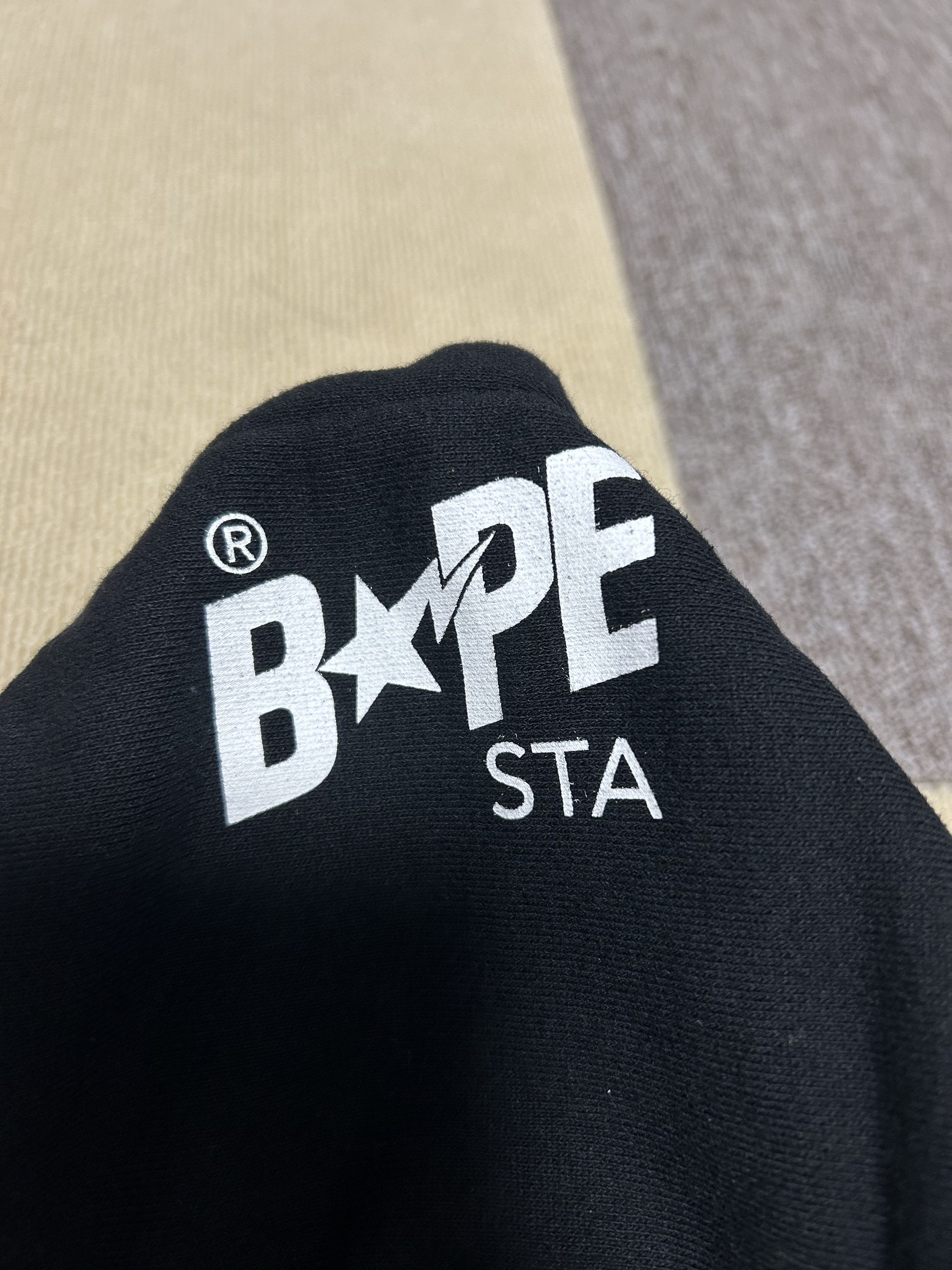 Bape Bape Black Bapesta Sneaker Logo One Point Pullover Hoodie Size US M / EU 48-50 / 2 - 3 Thumbnail