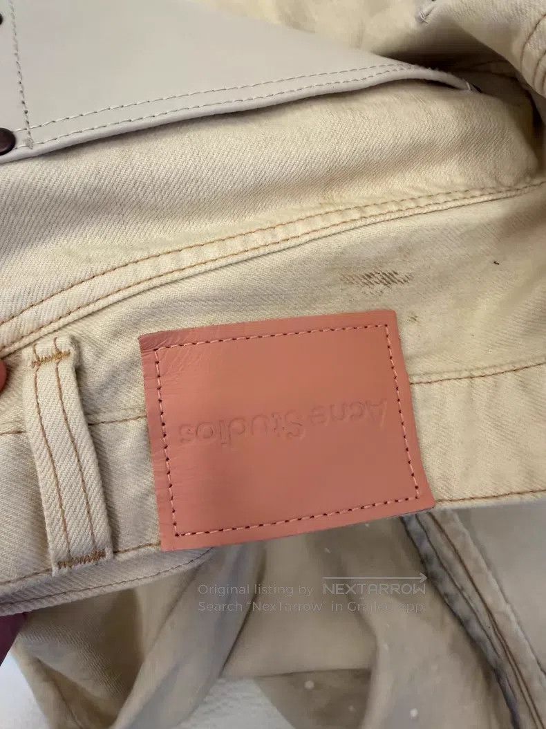 Acne Studios Acne Studios size M Ivory white denim jeans Size US 29 - 4 Thumbnail