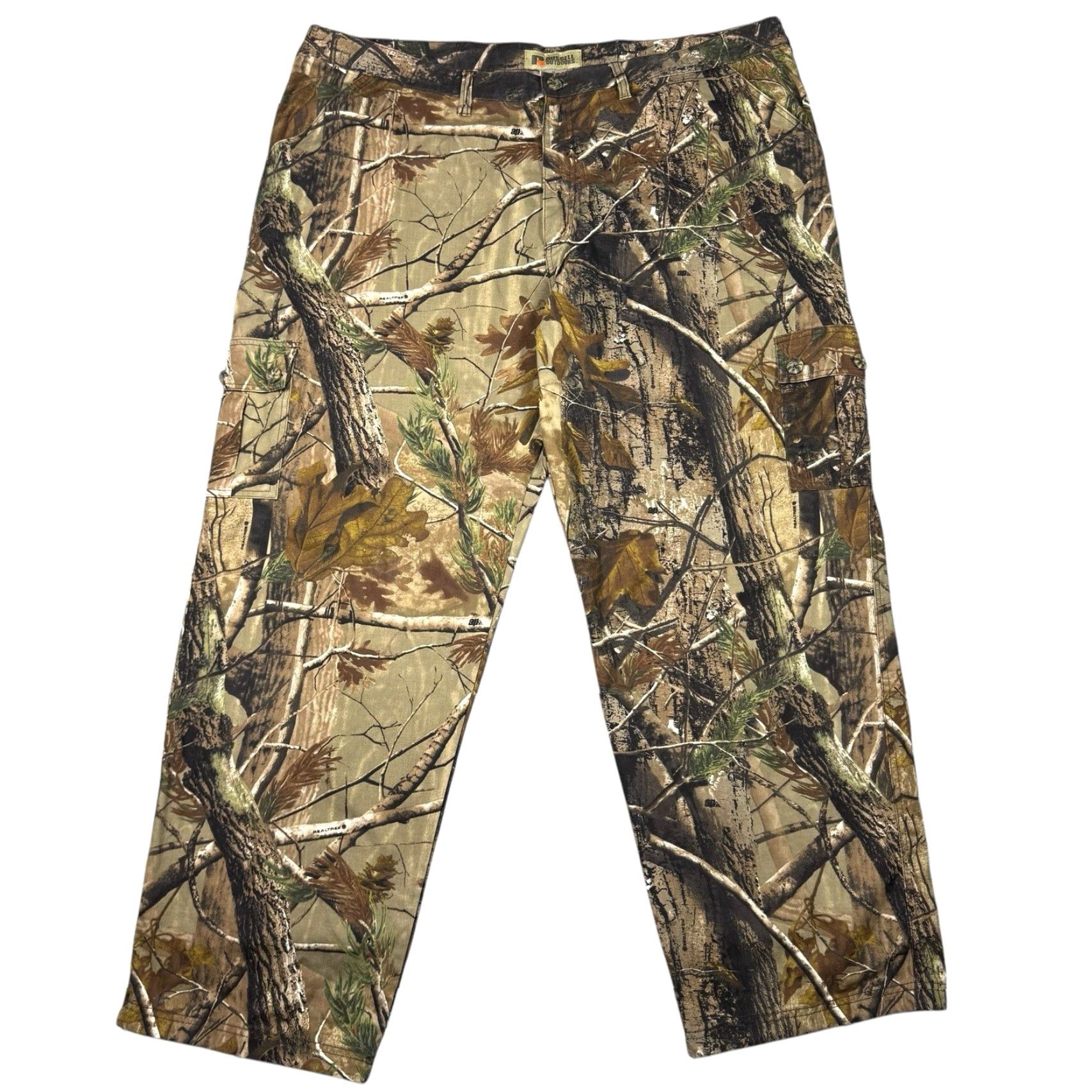 Realtree VINTAGE Russell Outdoors Pants Mens 3XL RealTree Camo Cargo Lightweight Adjustable Waist Cargo 90s Mens Pants Size US 39 - 2 Thumbnail