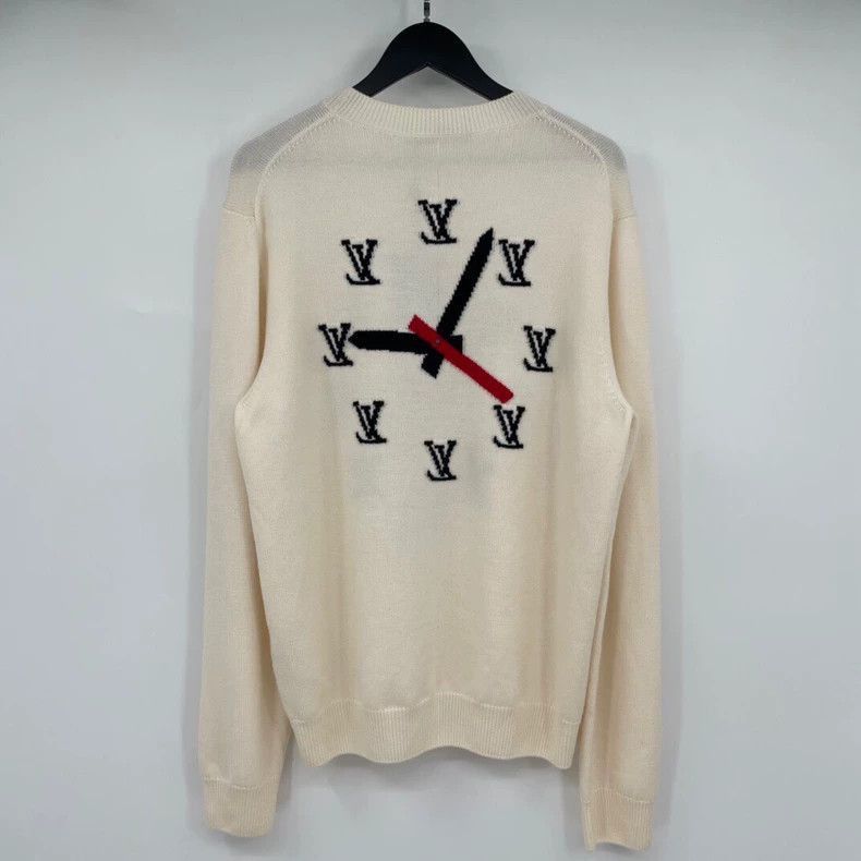 Louis Vuitton Louis Vuitton Clock Logo Knitted Sweater -2505 Size US XL / EU 56 / 4 - 2 Thumbnail