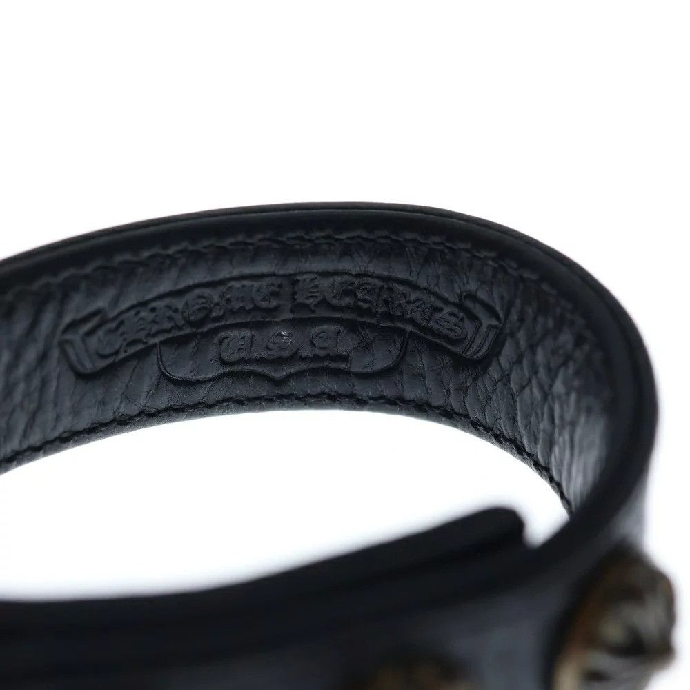 Chrome Hearts CHROME HEARTS 3 BUTTON 2 SNAP LEATHER BRACELET Size ONE SIZE - 6 Thumbnail