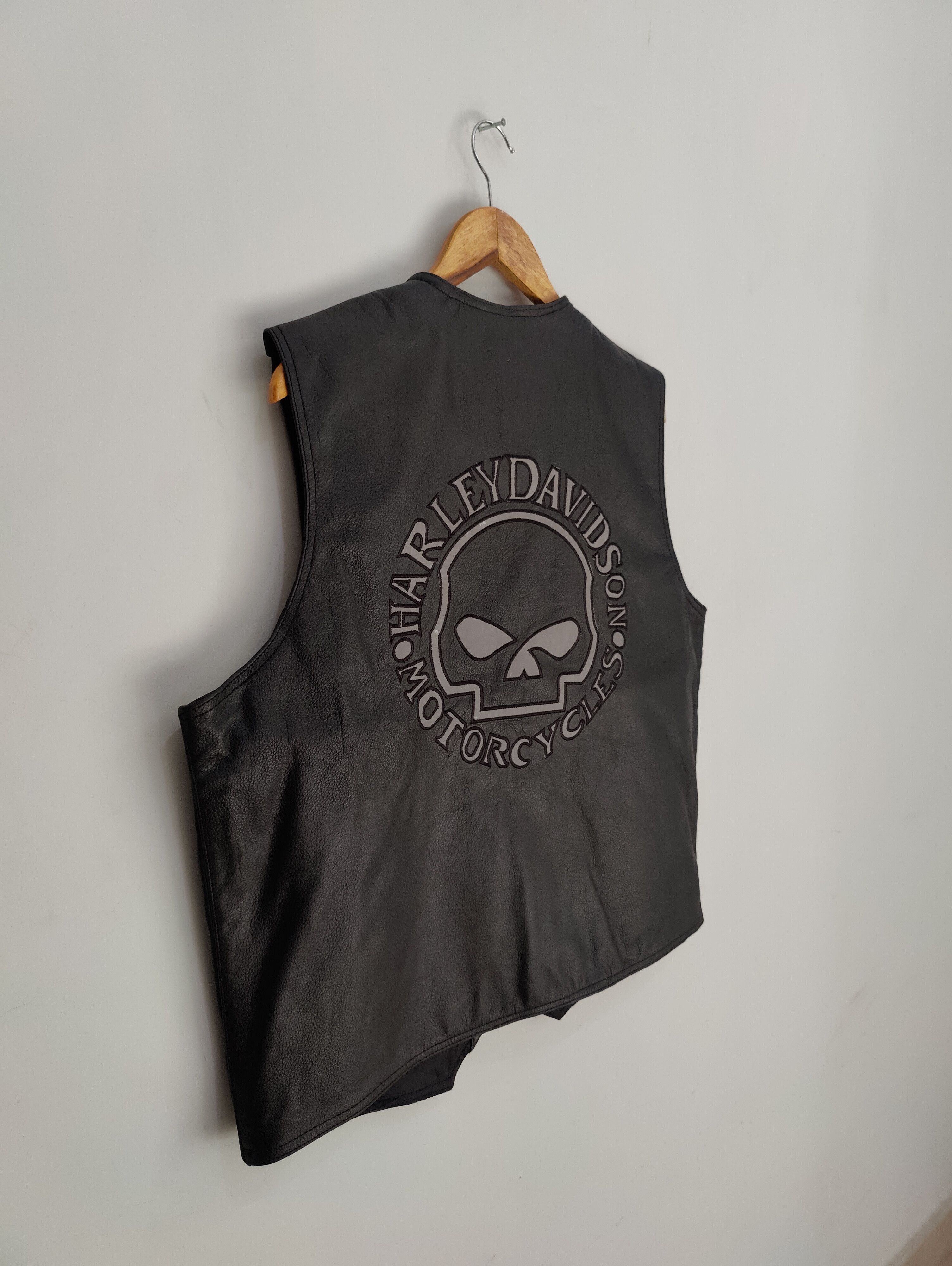 Harley Davidson Harley Davidson Vintage Leather Vest STREETWEAR Size US S / EU 44-46 / 1 - 5 Thumbnail