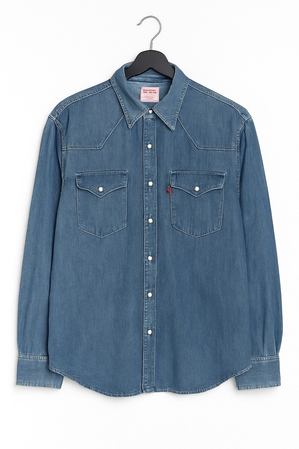Levi's Vintage Levi’s Denim Shirt - Men’s Western Pearl Snap Button Size US L / EU 52-54 / 3 - 1 Thumbnail