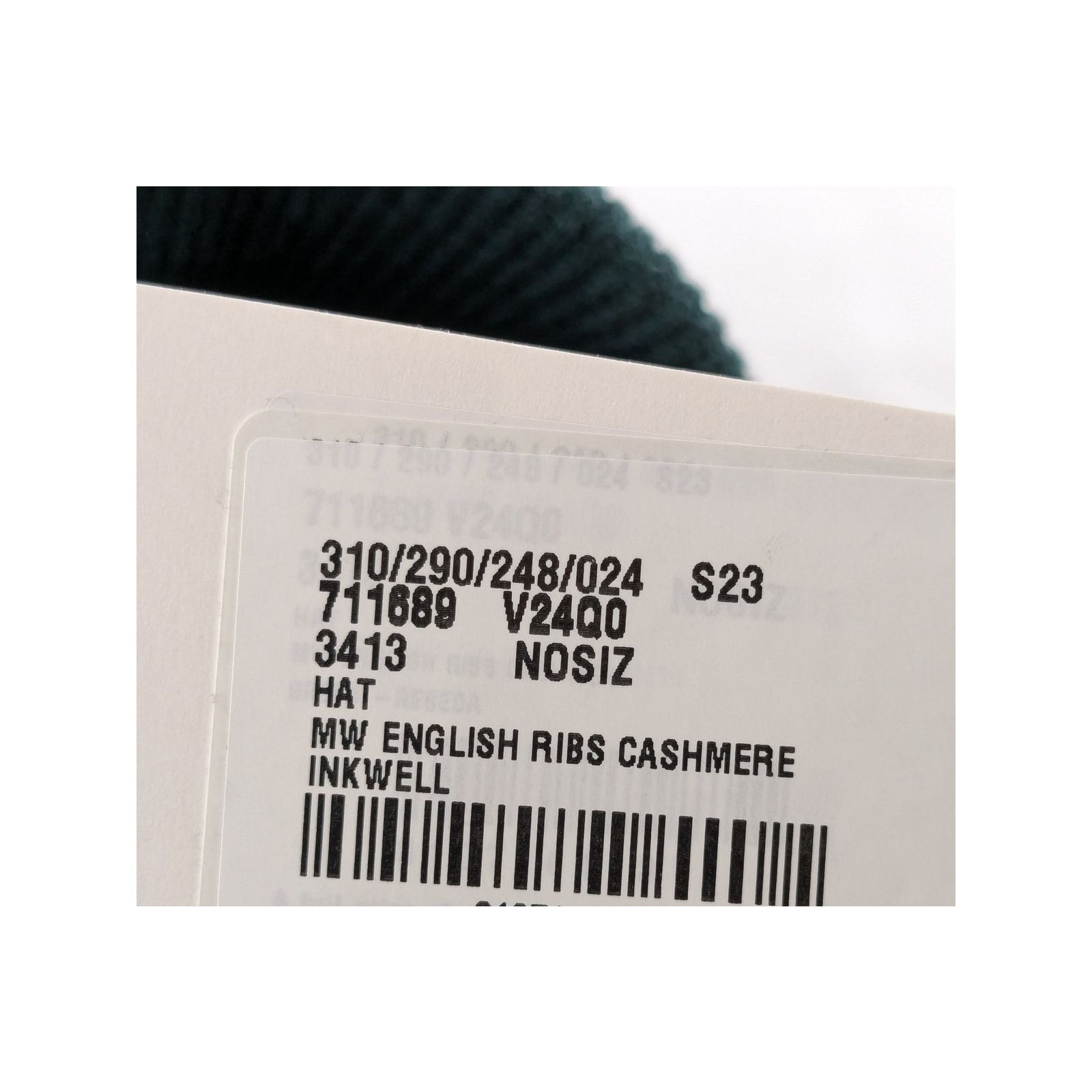 Bottega Veneta o1rshd1 Size: 58 / MW English Ribs Cashmere Hat in Inkwell Size ONE SIZE - 8 Thumbnail