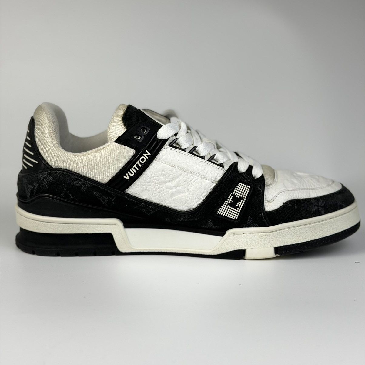 Louis Vuitton Louis Vuitton LV Trainer Black Denim Monogram Size US 9.5 / EU 42-43 - 11 Thumbnail