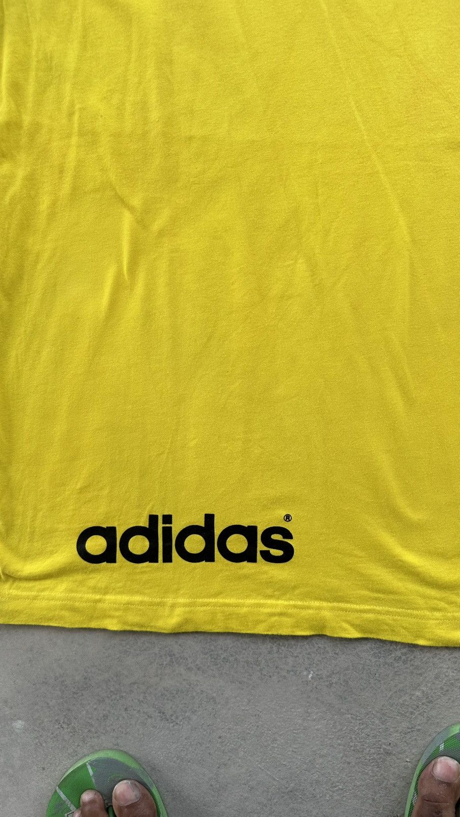 Adidas × Vintage VINTAGE ADIDAS YELLOW V NECK TEE Size US L / EU 52-54 / 3 - 2 Thumbnail