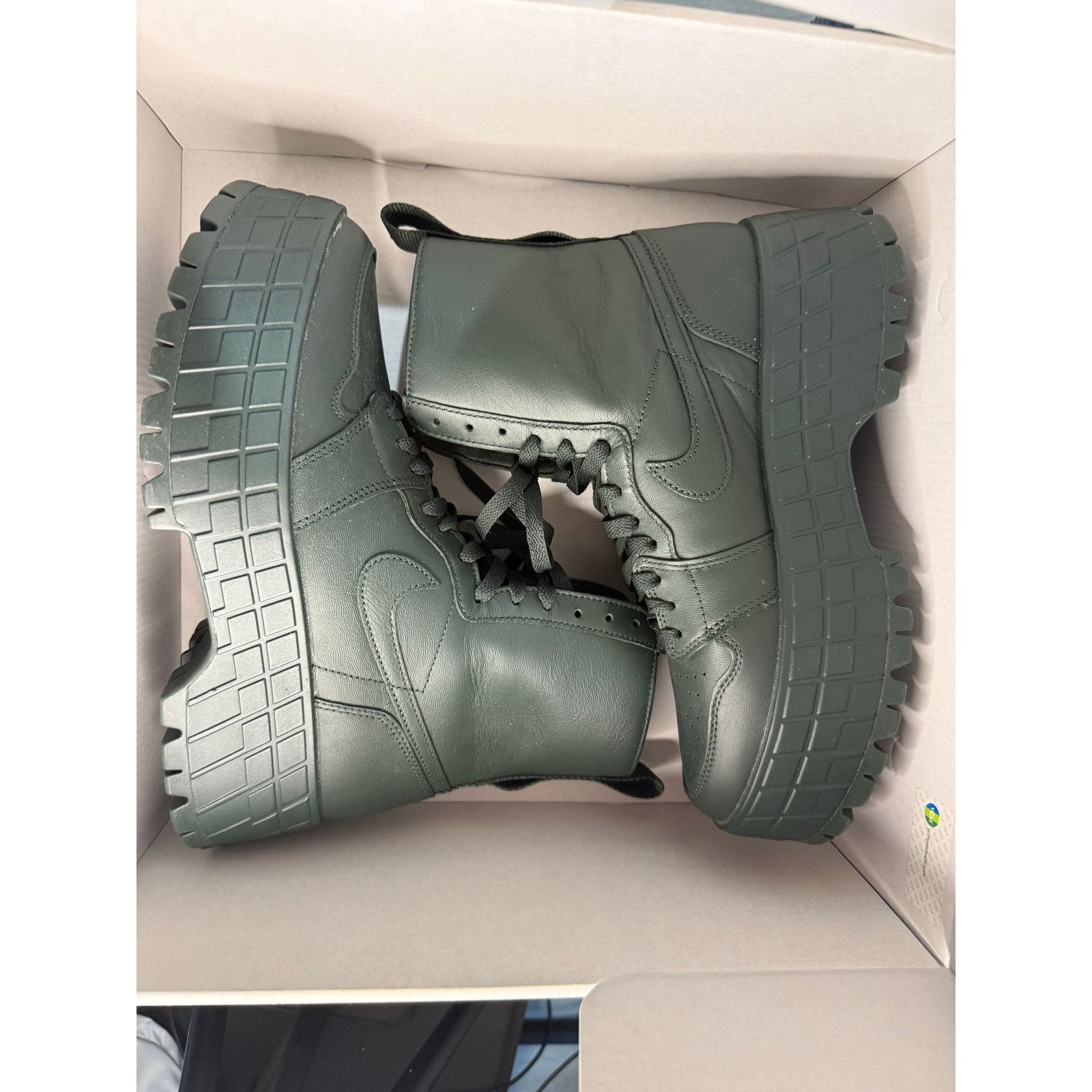 Jordan Brand Jordan 1 High Brooklyn Dark Spruce Green 10w 8.5m Size US 10 / IT 40 - 1 Thumbnail