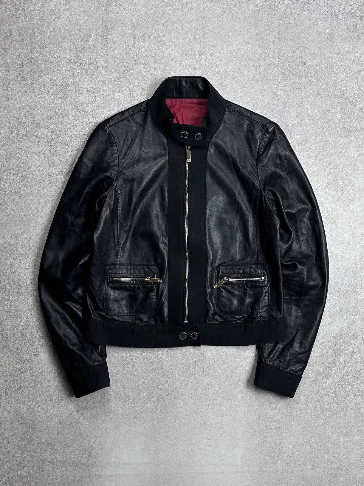 Carolina Herrera Carolina Herrera CH Womans Leather Jacket Size S / US 4 / IT 40 - 1 Thumbnail