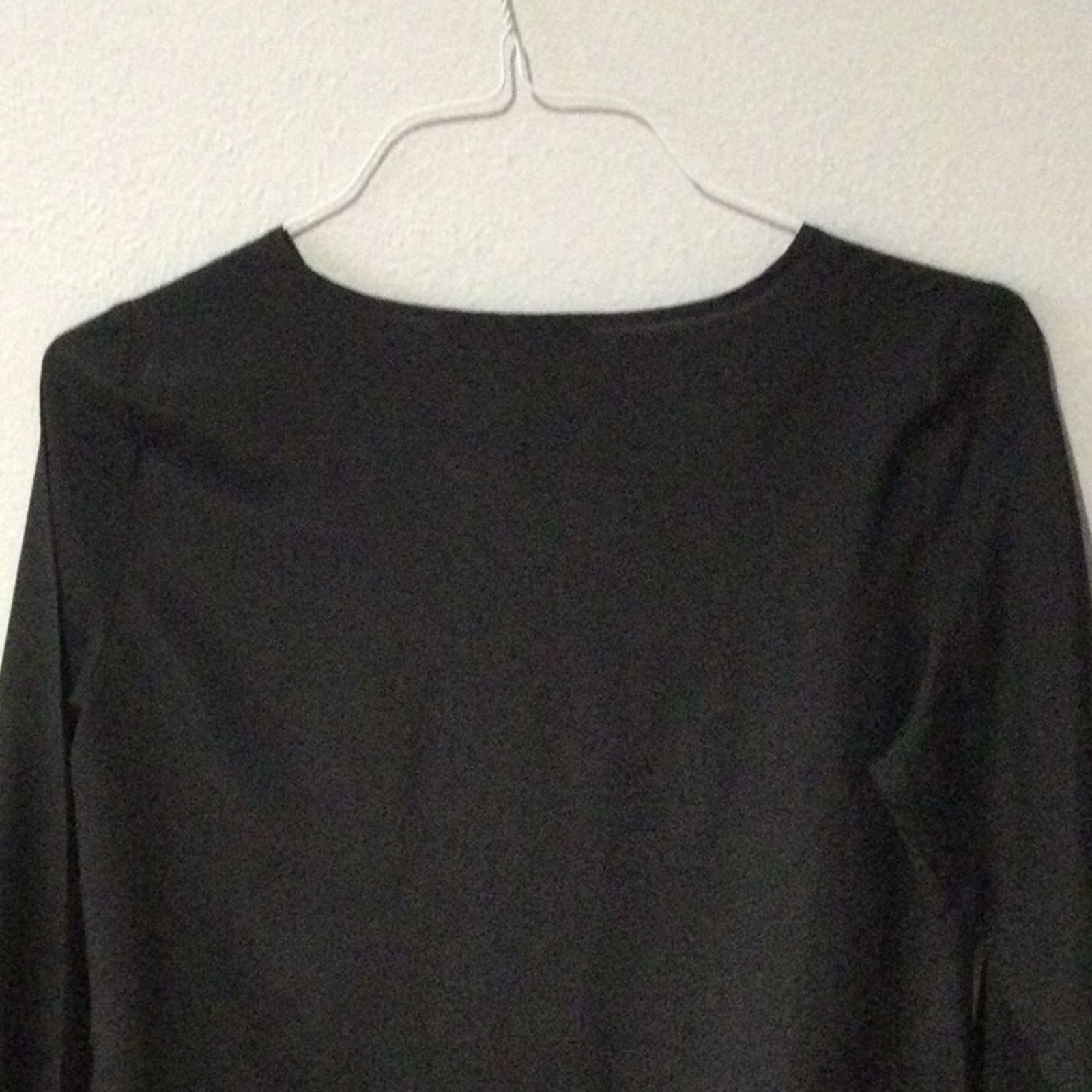 Other The Limited Black Front Key Hole Tie Neckline Blouse Size S Size S / US 4 / IT 40 - 7 Thumbnail
