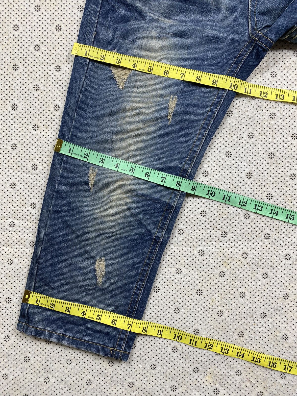 Hysteric Glamour × PPFM Distressed Short Denim By Hamo Jeans Size US 32 / EU 48 - 5 Thumbnail
