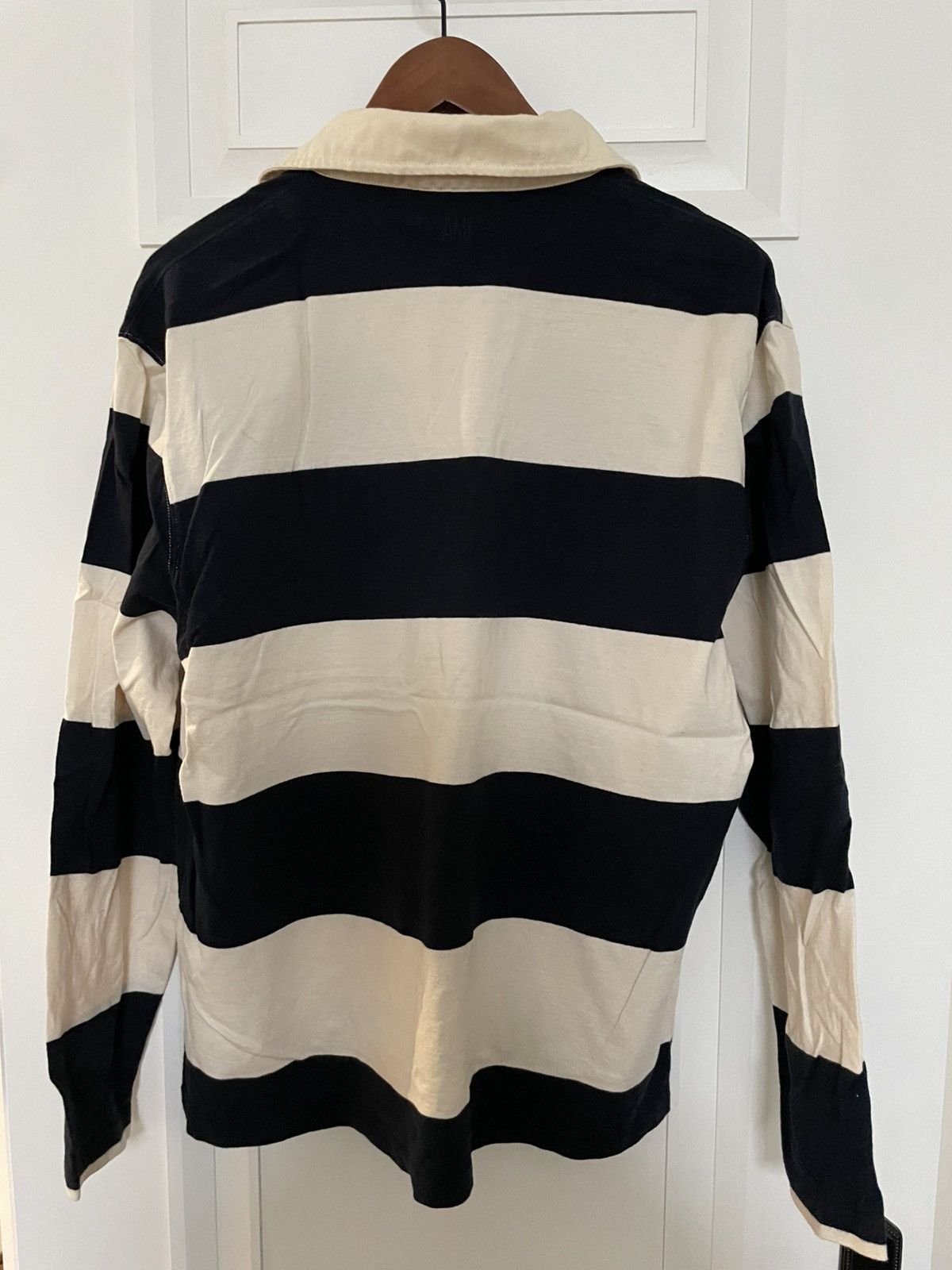 AMI AMI navy/cream colours long sleeve rugby shirt Size US M / EU 48-50 / 2 - 3 Thumbnail
