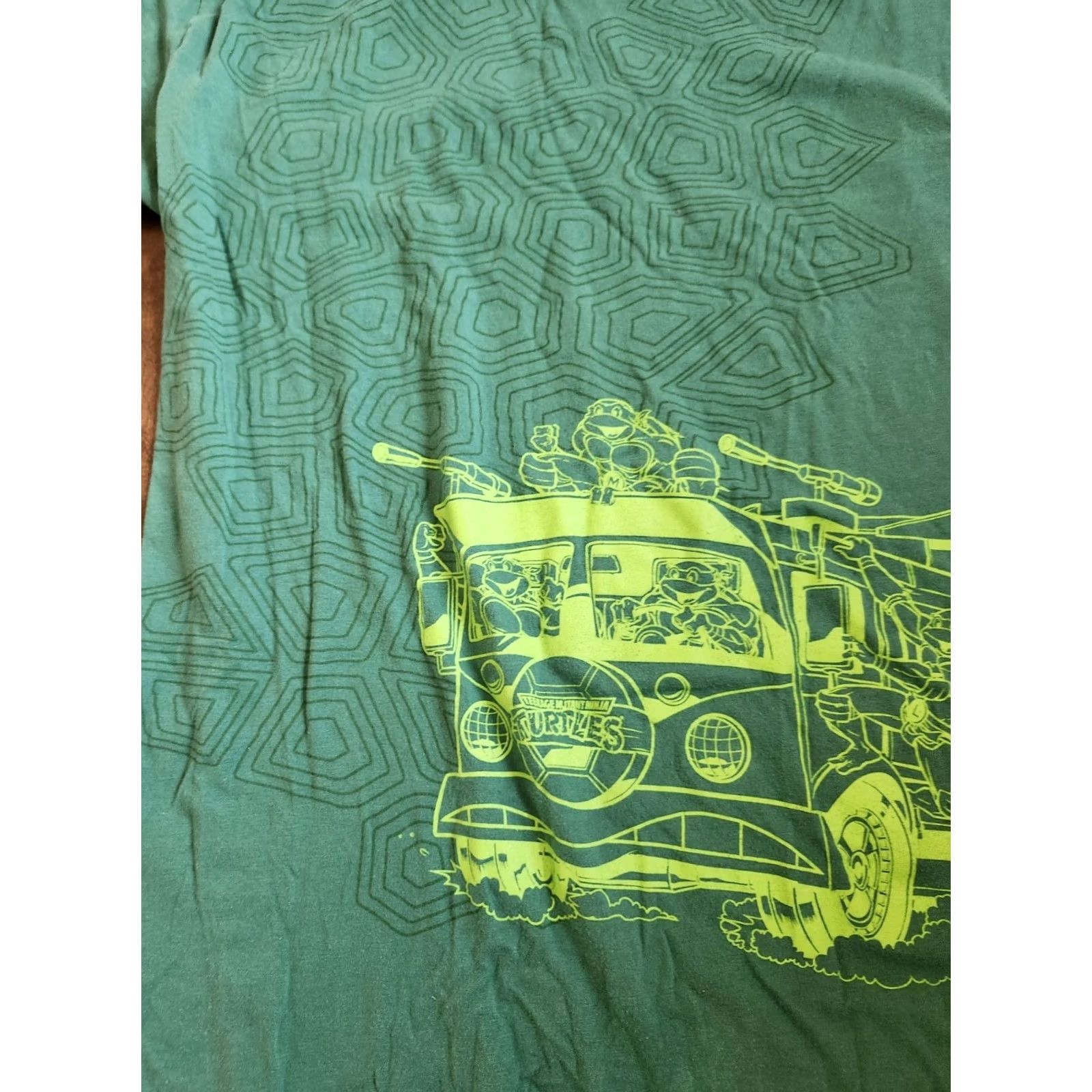 Vintage Lootwear TMNT Green T-Shirt Turtle Van Size M Mens Short Sleeve Crew Neck Graphic Tee Size US M / EU 48-50 / 2 - 5 Thumbnail