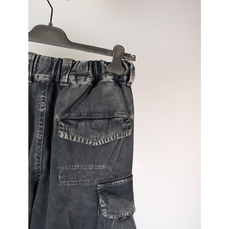 Maison MIHARA YASUHIRO o1rshd1 Repair Cargo Trousers Denim Pants in Black Size US 32 / EU 48 - 15 Thumbnail