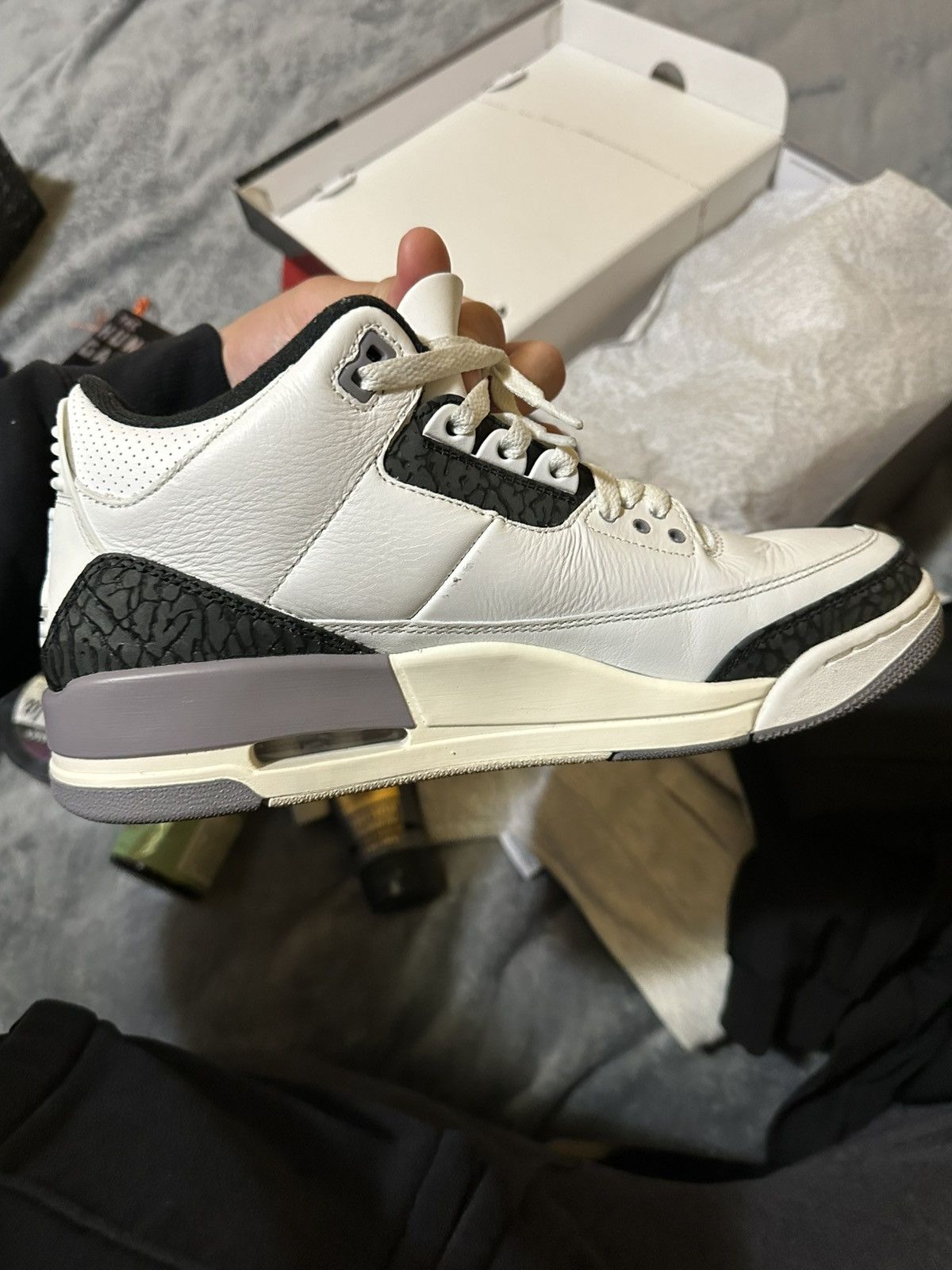 Jordan Brand Air jordan 3 grey retros Size US 9.5 / EU 42-43 - 3 Thumbnail