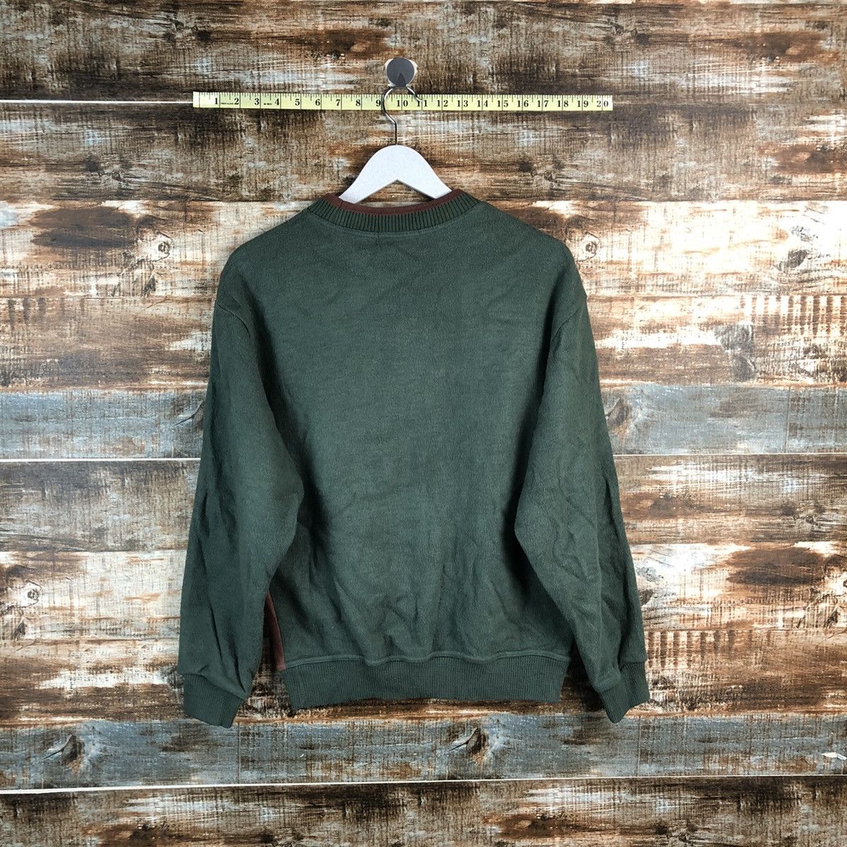 Japanese Brand Bush Hill vintage Brown Green Sweathshirt #A2514 Size US S / EU 44-46 / 1 - 13 Thumbnail