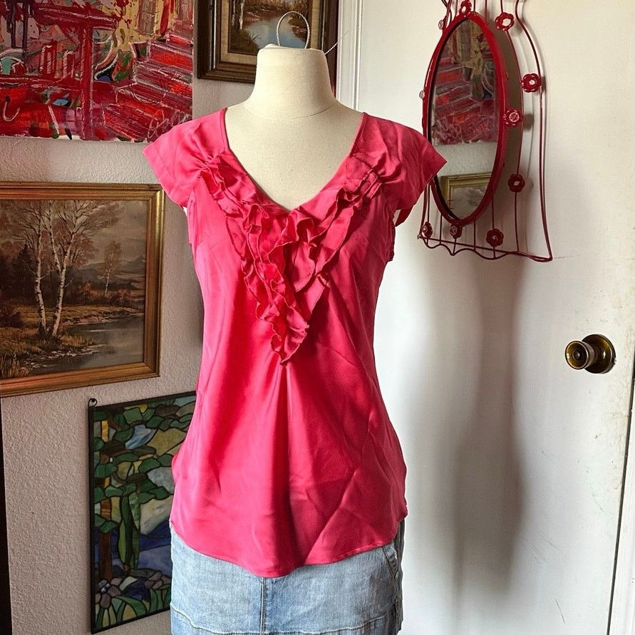 Worthington worthington silky pink blouse shirt Size M / US 6-8 / IT 42-44 - 1 Thumbnail