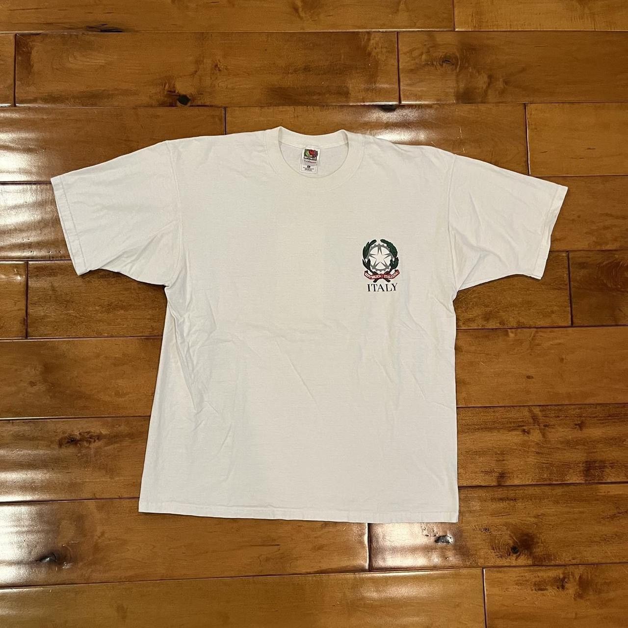Fruit Of The Loom 90s Vintage Italia/Italy T-Shirt Size US XL / EU 56 / 4 - 3 Thumbnail
