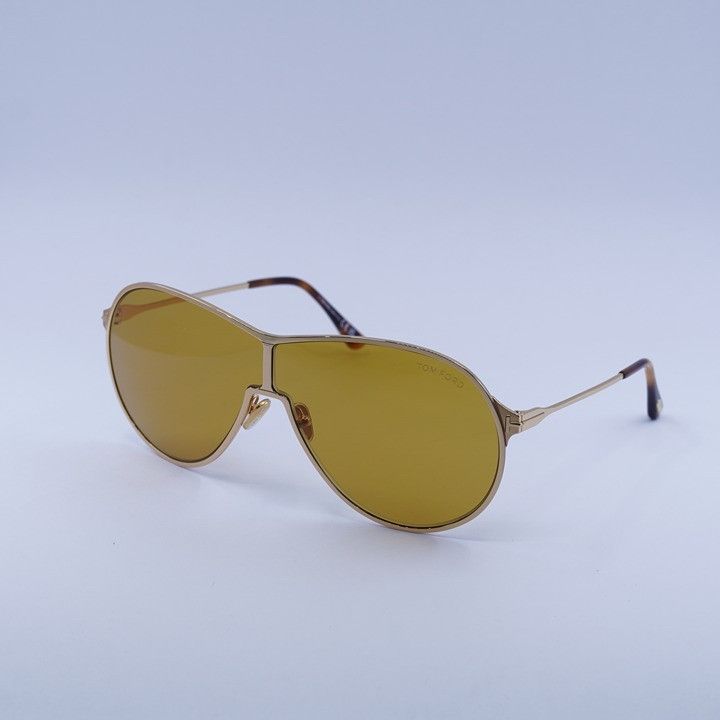 Tom Ford Tom Ford Gaia FT1174 30E Sunglasses Deep Gold Aviator Frame Size ONE SIZE - 1 Thumbnail