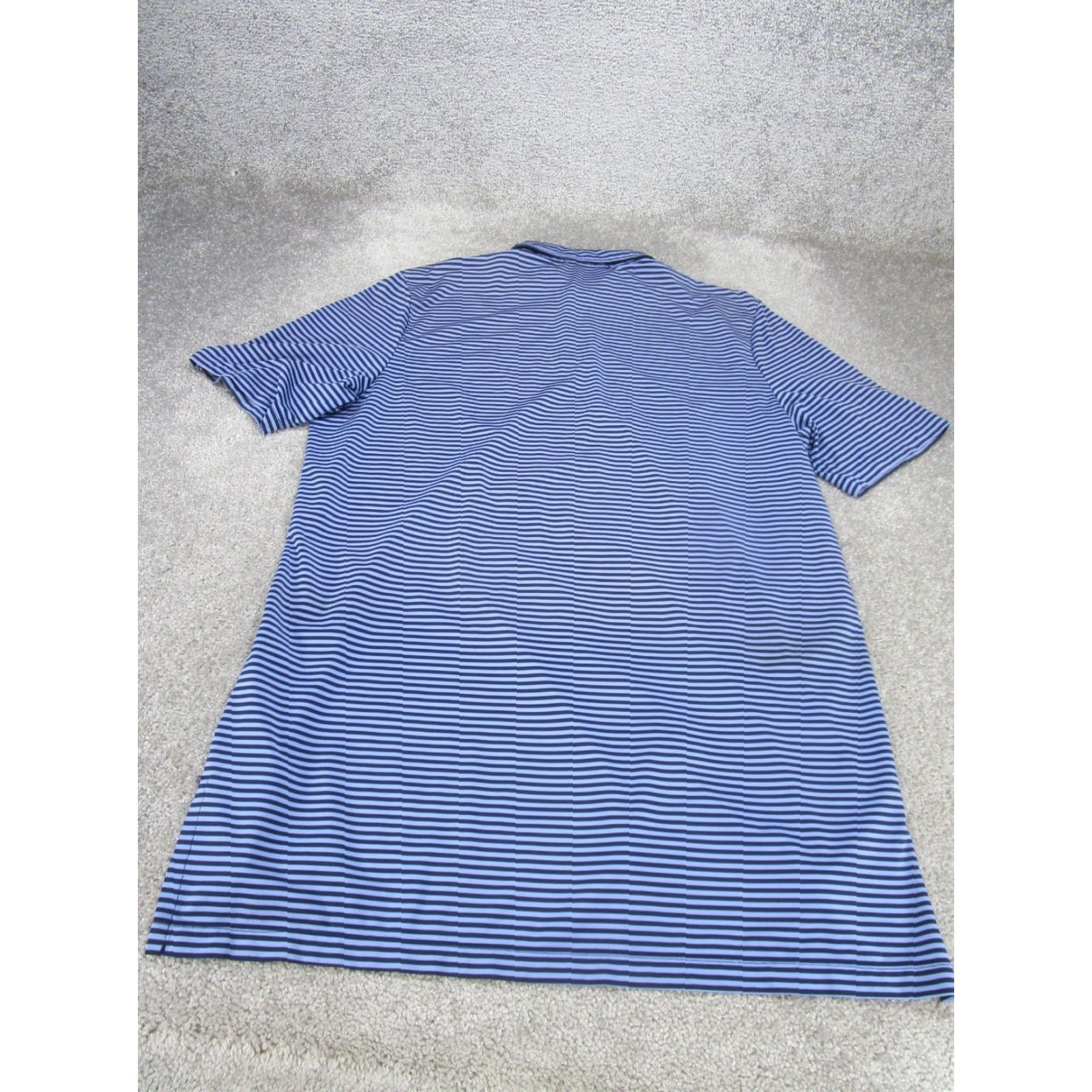RLX Ralph Lauren VINTAGE RLX Ralph Lauren Polo Shirt Mens Large Blue Striped Gold Performance Polo Adult Large Blue Stripes Mens Size US L / EU 52-54 / 3 - 5 Thumbnail