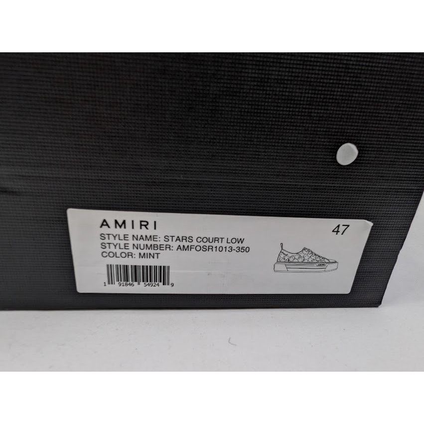 Amiri o1rshd1 Stars Court Low-Top Sneakers in Mint Size US 14 / EU 47 - 24 Thumbnail