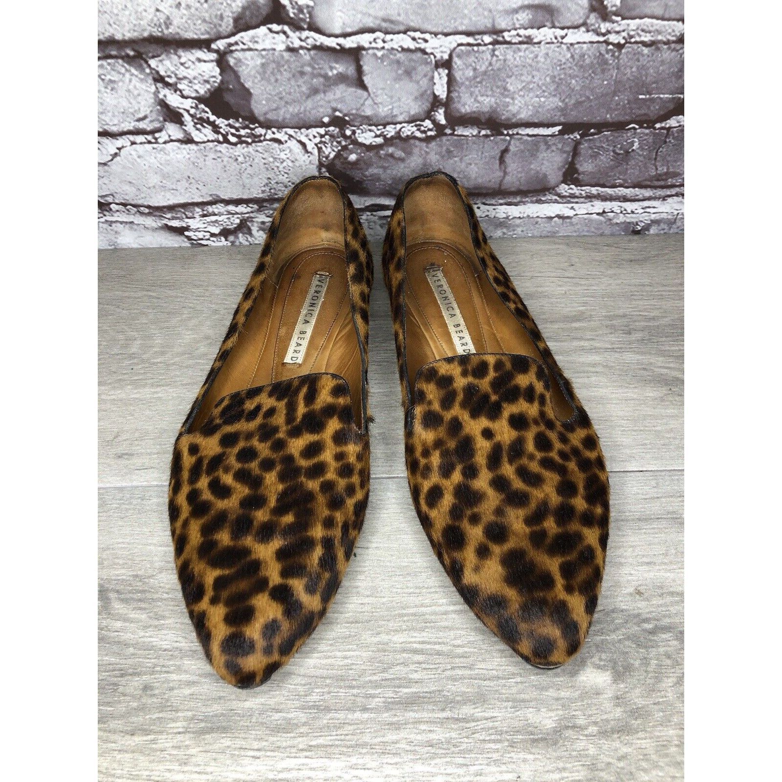 Veronica Beard VERONICA BEARD Griffin Leopard Real Calf Fur Loafers Shoes W Size US 10.5 / IT 40.5 - 16 Thumbnail