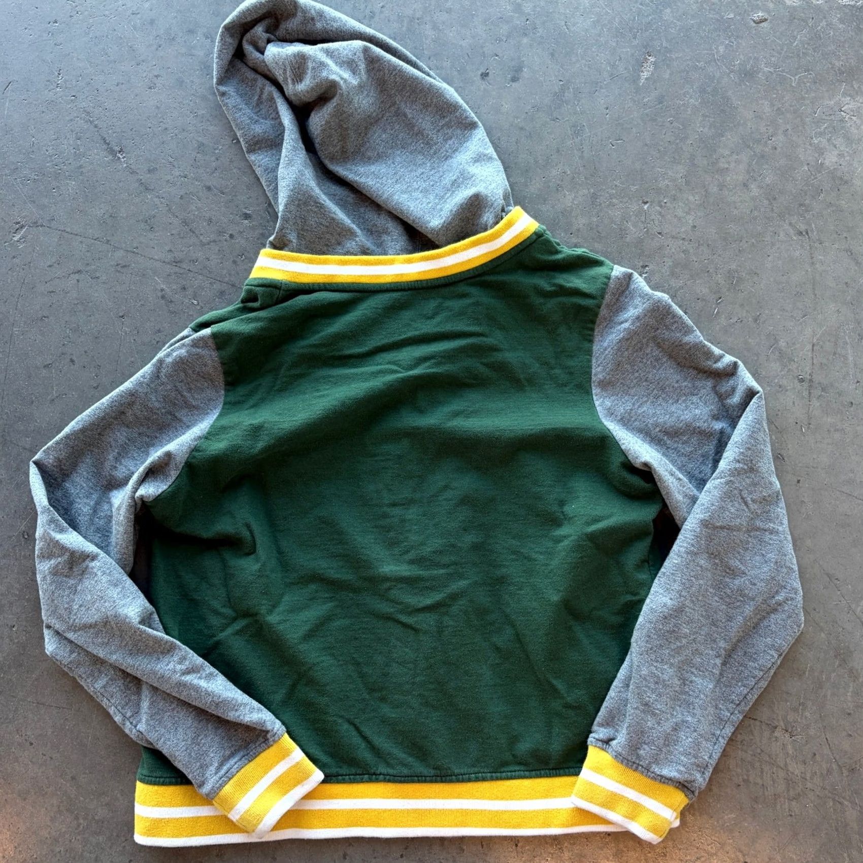 MLB VINTAGE Oakland A's Mlb Baseball Green Sequin Longsleeve Full Zip Hoodie S Womens Size S / US 4 / IT 40 - 2 Thumbnail