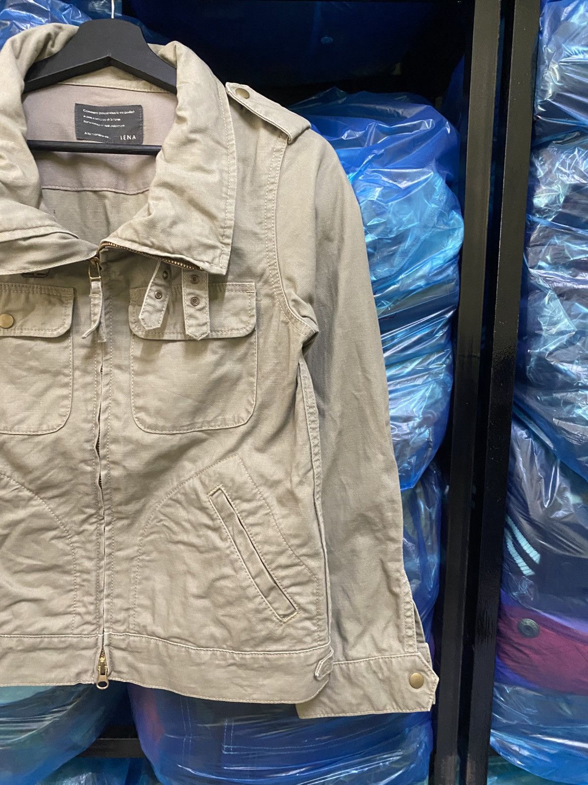 Other IENA Paris Khaki Military-Style Lightweight Utility Jacket Size S / US 4 / IT 40 - 4 Thumbnail