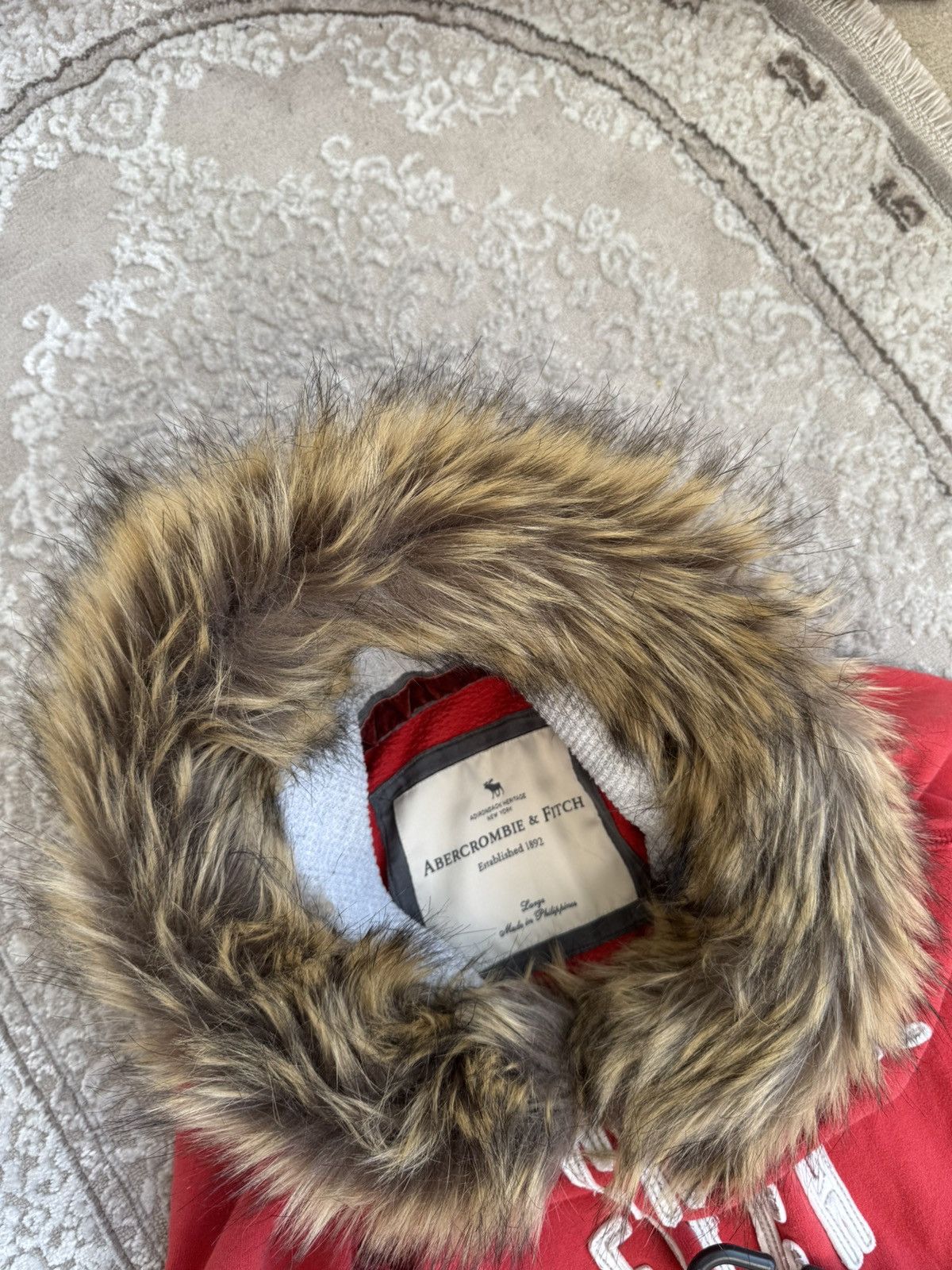 Abercrombie & Fitch Vtg Y2K If6was9 LGB Goa Vibe Abercrombie Fitch fur Hood Size US S / EU 44-46 / 1 - 6 Thumbnail