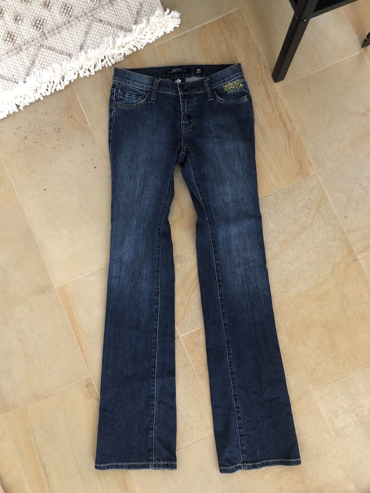 Christian Audigier × Ed Hardy × Vintage VINTAGE ED HARDY BY CHRISTIAN AUDIGIER Y2K STYLE JEANS Size 25" / US 0 / IT 36 - 2 Thumbnail