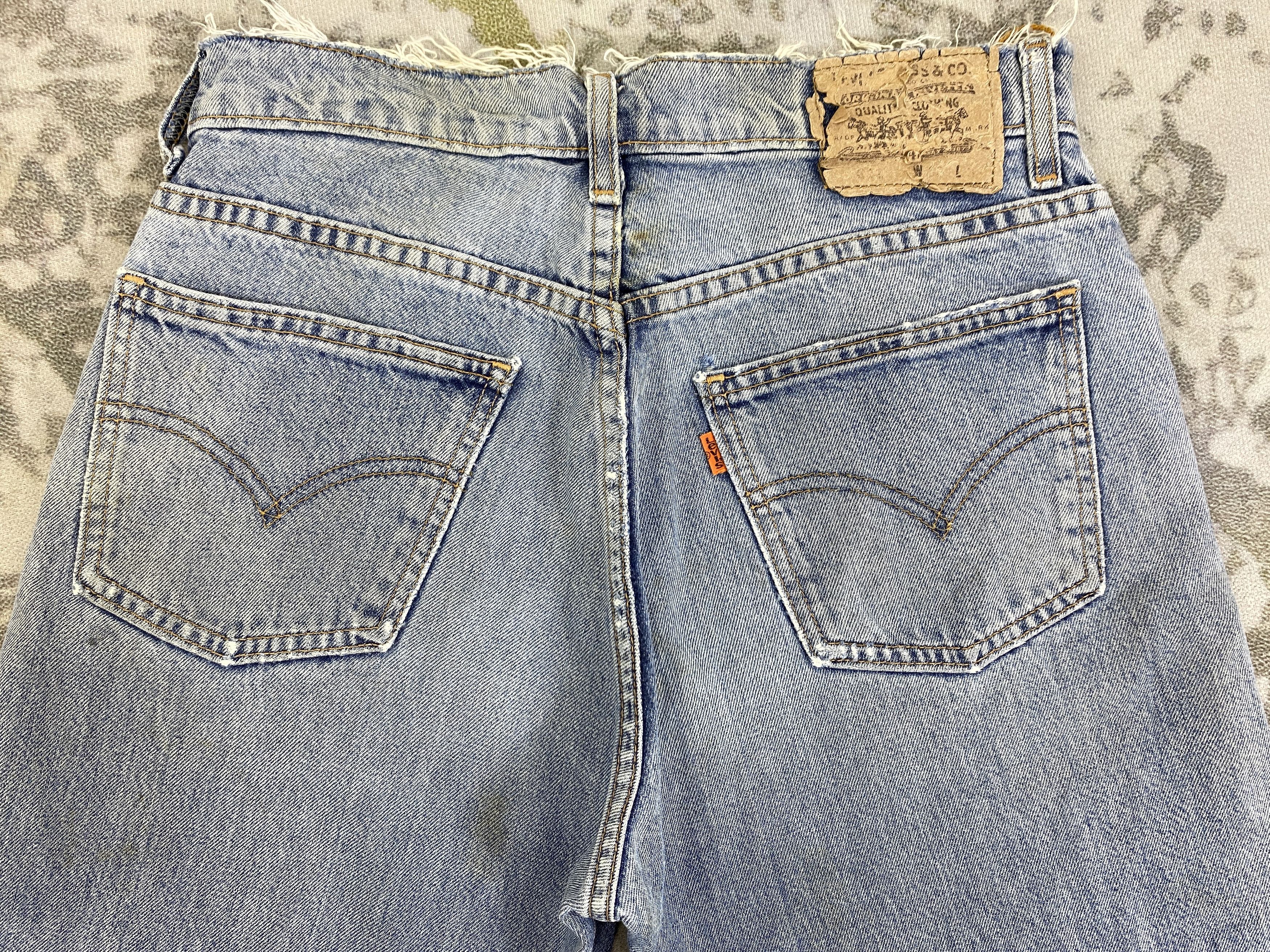 Levi's Blue Wash Vintage Levi's 612 Orange Tab Jeans -JN914 Size US 29 - 4 Thumbnail