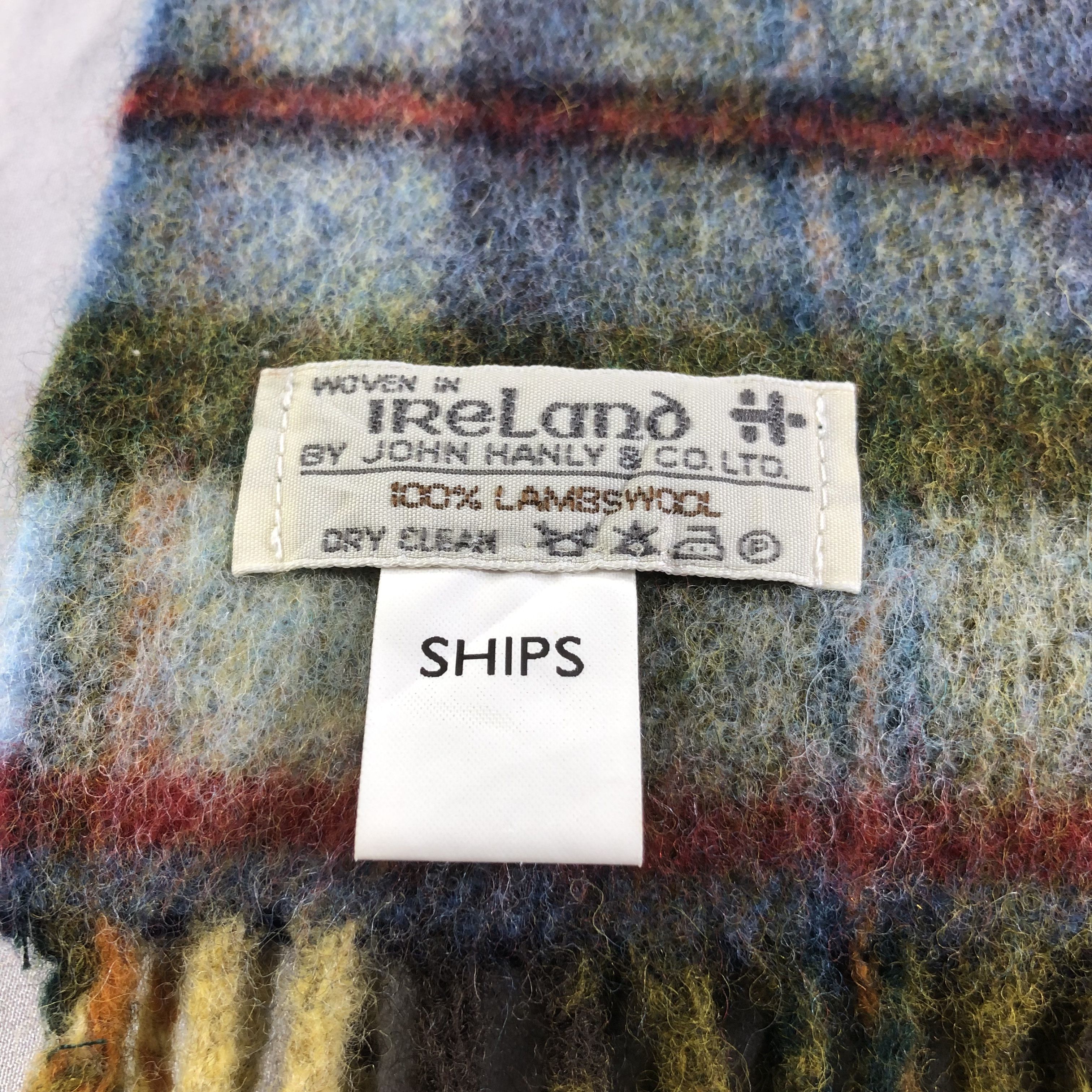 SHIPS Ships Tartan Wool Scarf Muffler Neckwear V2218 Size ONE SIZE - 4 Thumbnail