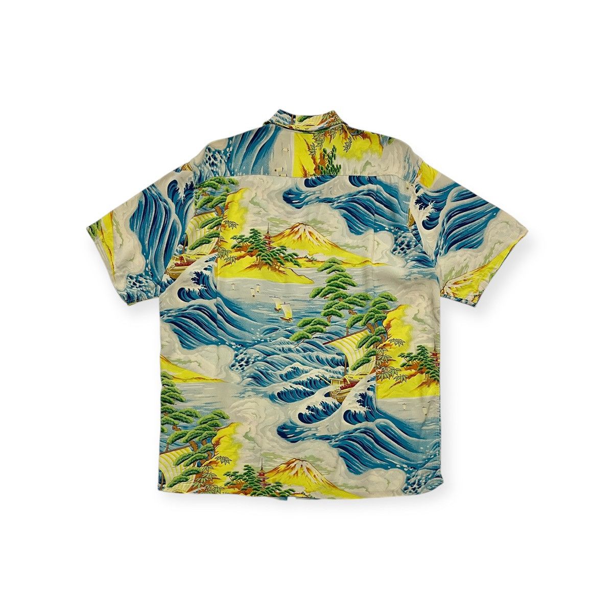 Sun Surf Kabe Crepe “Big Wave” Rayon Shirt Size US L / EU 52-54 / 3 - 2 Thumbnail