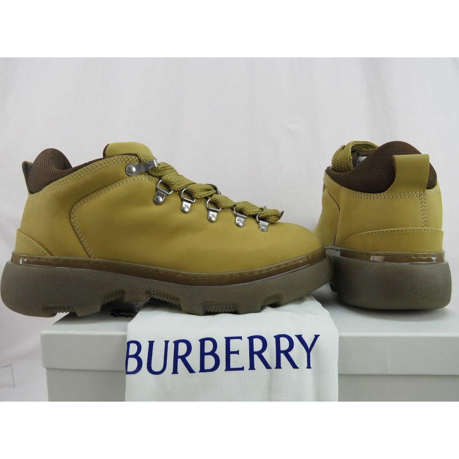 Burberry BURBERRY TREK BEIGE LEATHER LACE HIKING BOOTS US 8.5 41.5 IT Size US 8.5 / EU 41-42 - 6 Thumbnail