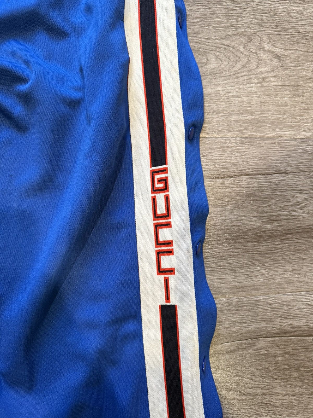 Gucci Gucci Blue Logo Side Stripe Track Pants Size US 34 / EU 50 - 3 Thumbnail