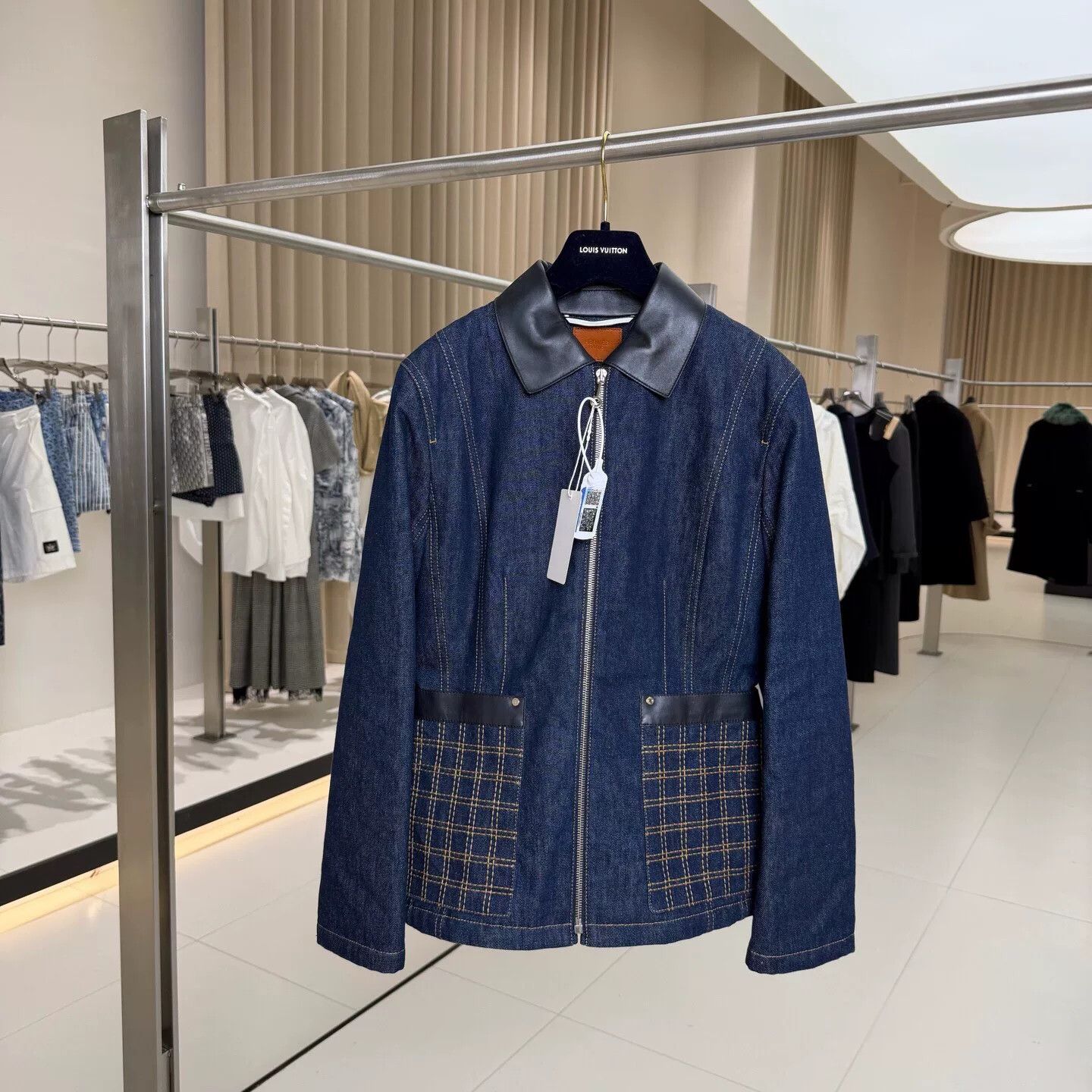 Hermes hermes denim leather lined wool coat Size US M / EU 48-50 / 2 - 1 Thumbnail