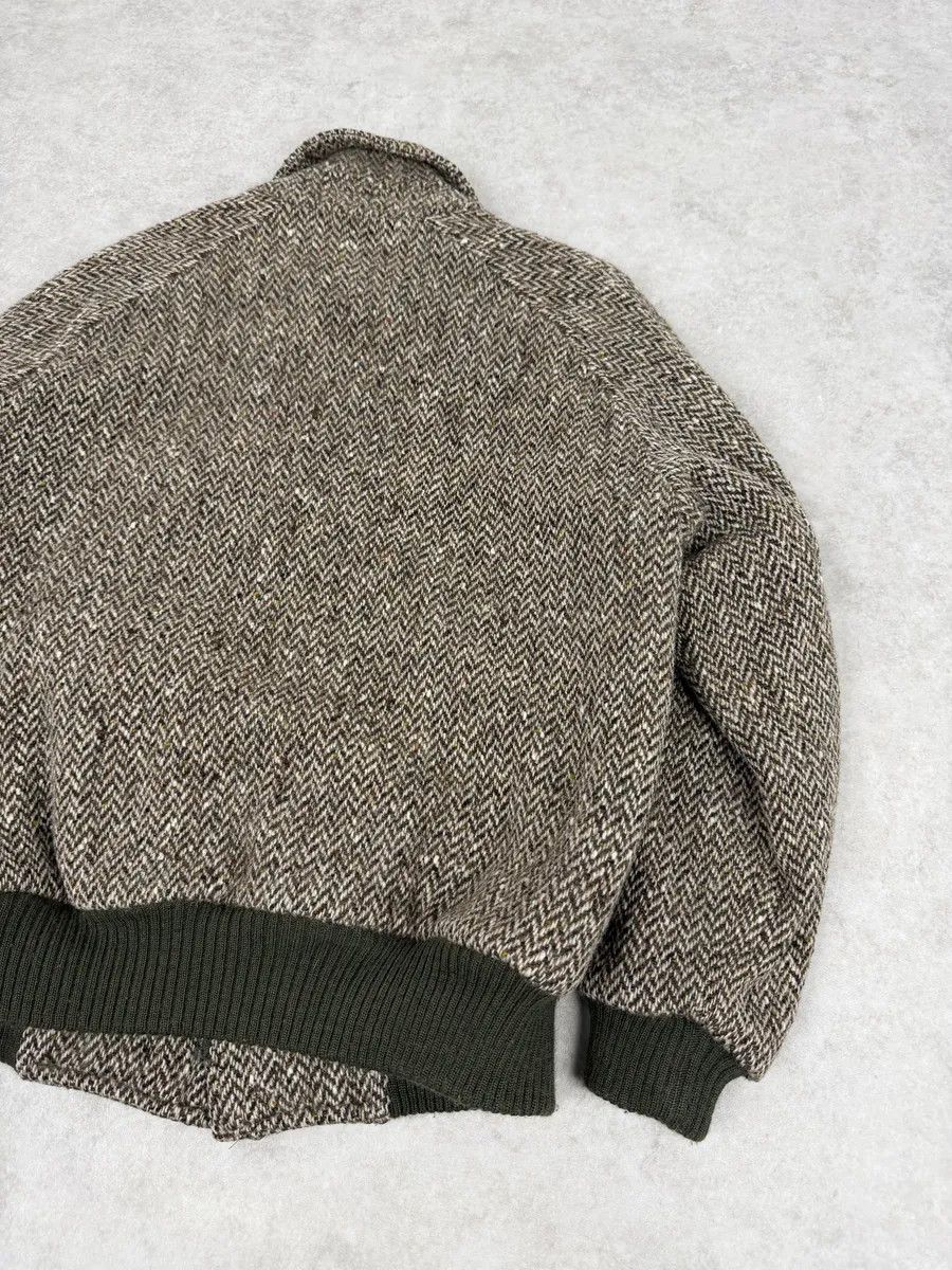 Burberry 2000s Burberry Grey Wool Aviator Bomber Jacket Size US M / EU 48-50 / 2 - 10 Thumbnail