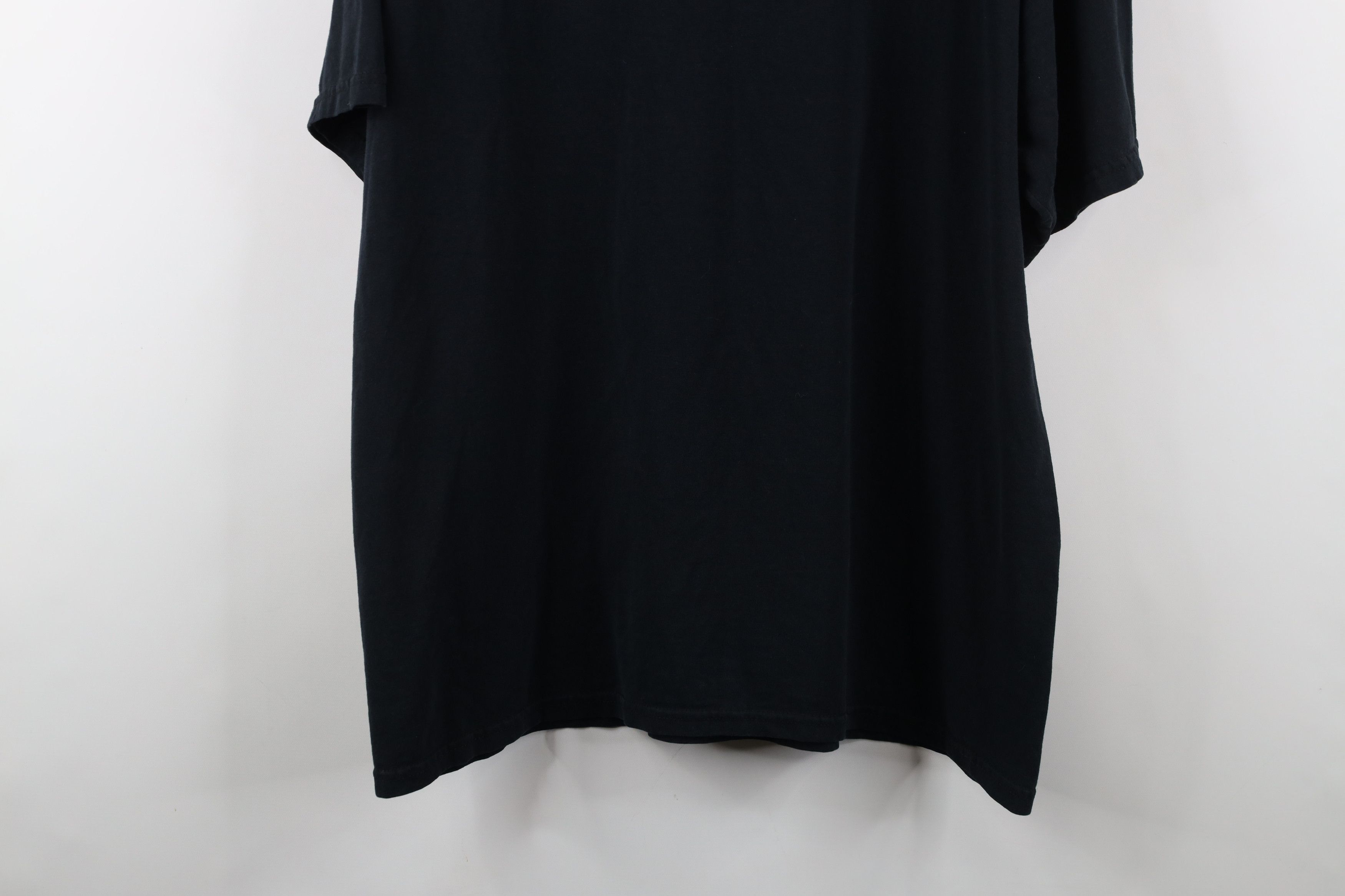 Vintage Vintage 90s Streetwear Heavyweight Cotton T-Shirt Black Size US XL / EU 56 / 4 - 12 Thumbnail