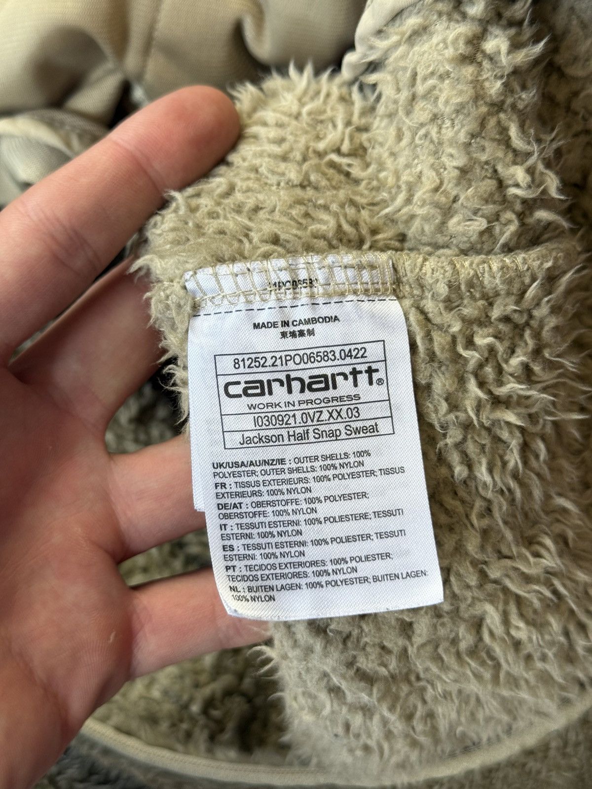 Carhartt Carhartt Fleece Sherpa pullover jacket Size US M / EU 48-50 / 2 - 18 Thumbnail
