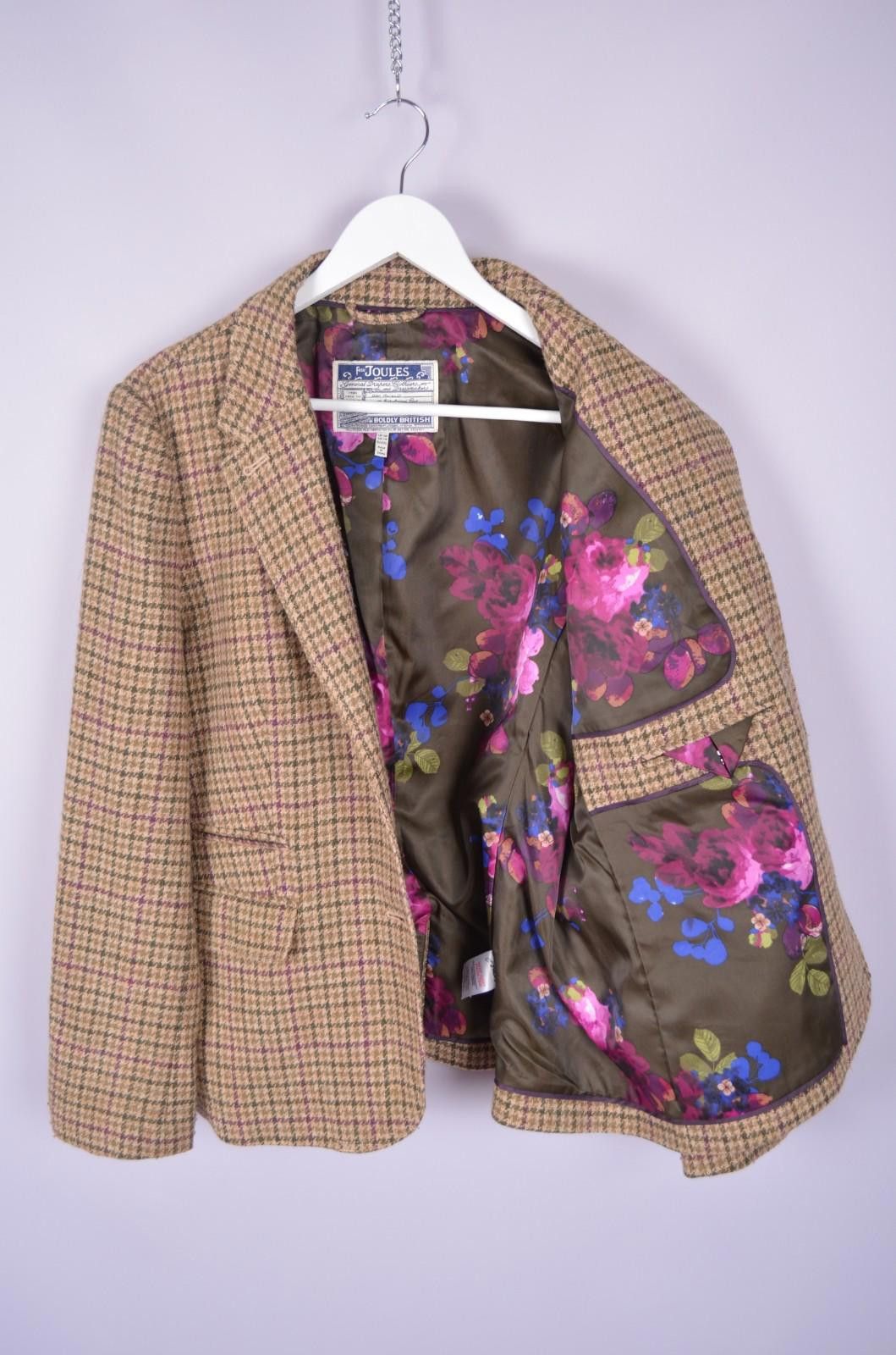 Designer Joules Jacket Tweed Portman Blazer Houndstooth Size US14 XXL Size XXL / US 16-18 / IT 52-54 - 7 Thumbnail