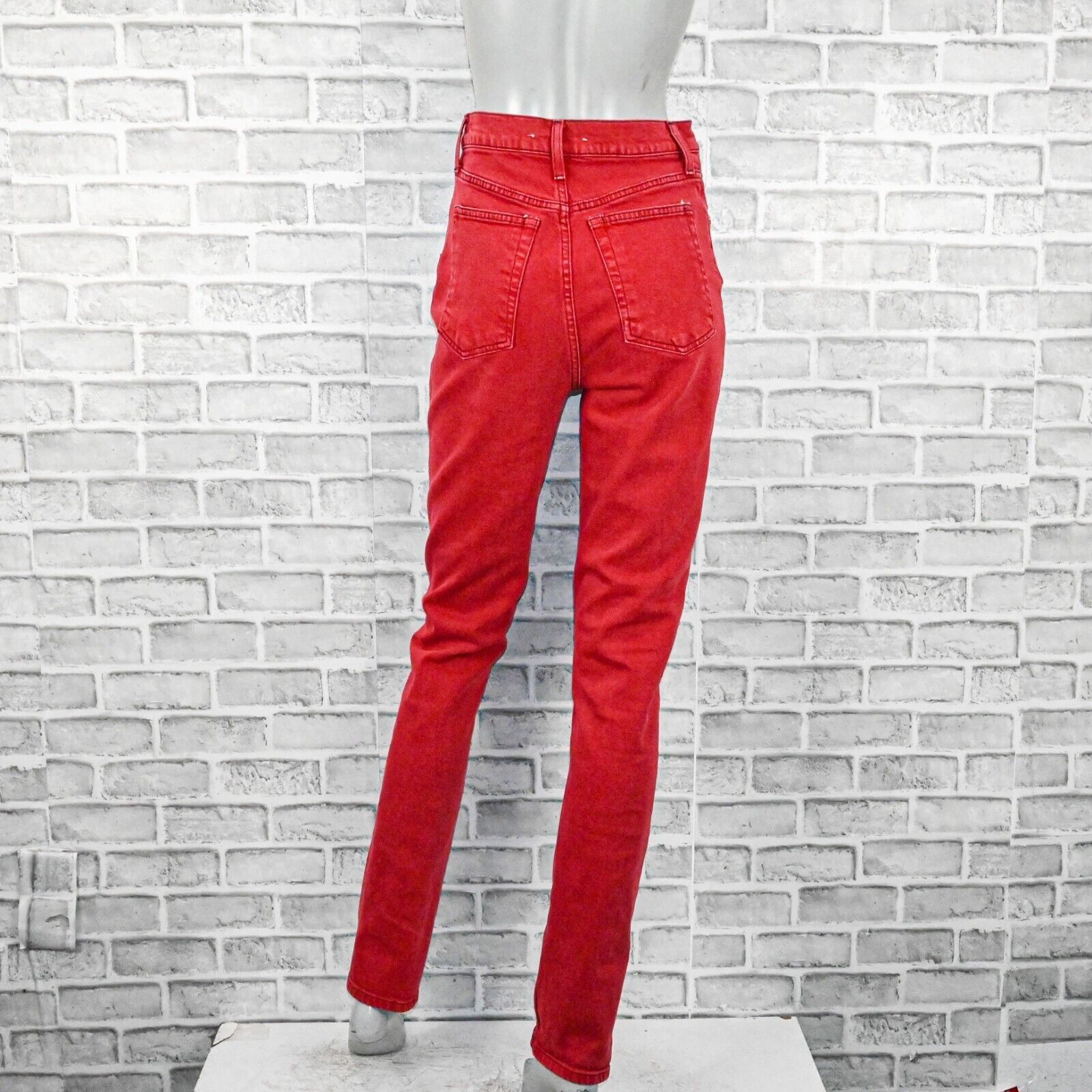 Helmut Lang Helmut Lang High Waist Spikes Jeans in Red Oxidize stone Size 28" / US 6 / IT 42 - 5 Thumbnail