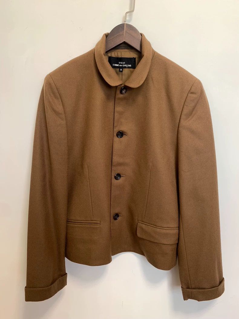 Comme des Garcons Comme Des Garcons Floral Collar Mocha Brown Suit Jacket Size M / US 6-8 / IT 42-44 - 1 Thumbnail
