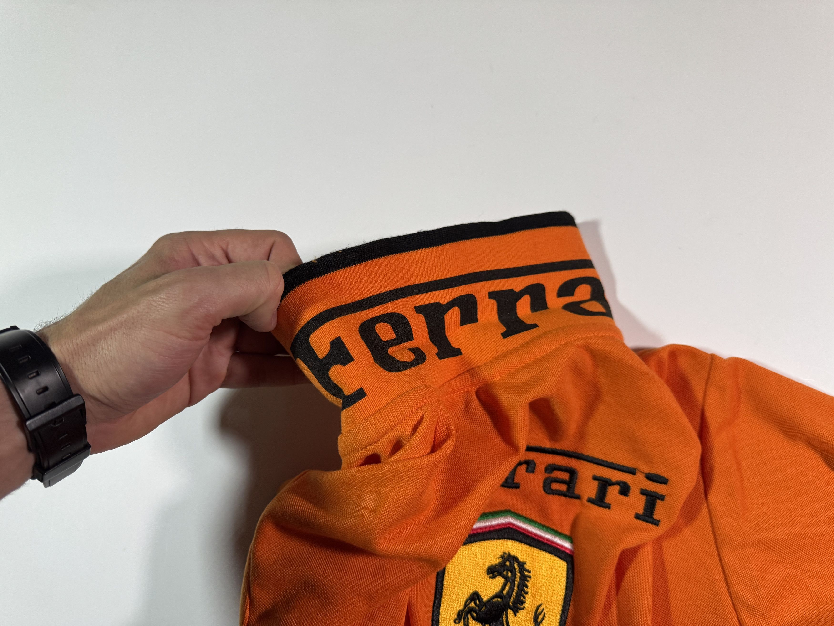 Ferrari Vintage 1996 Ferrari Polo T-shirt Orange Official F-1 Racing Size US S / EU 44-46 / 1 - 6 Thumbnail
