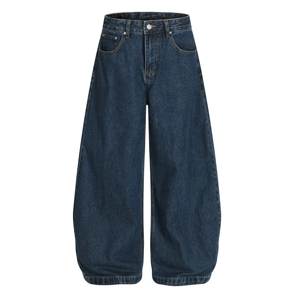 Jean American retro men's versatile washed casual scimitar jeans Size US 32 / EU 48 - 1 Thumbnail