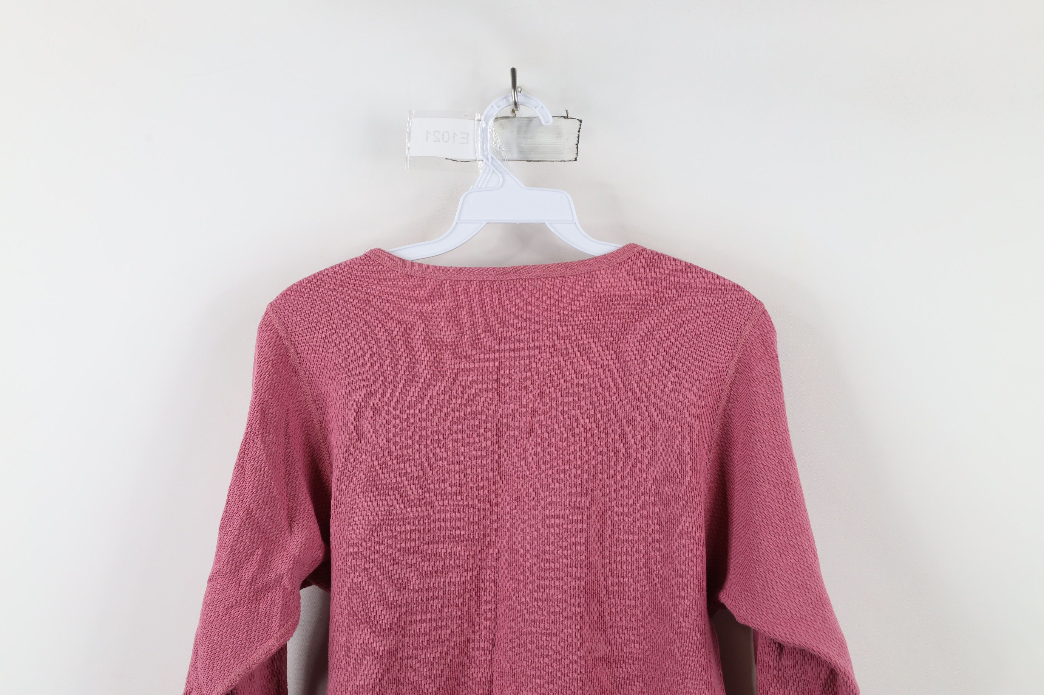 Vintage Vintage 90s Streetwear Waffle Knit Long Sleeve T-Shirt USA Size L / US 10 / IT 46 - 10 Thumbnail