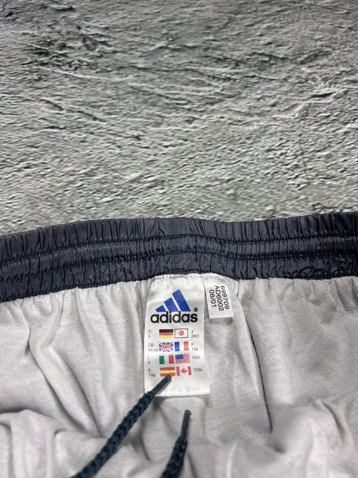 Adidas × Vintage Adidas track suit grey white pants windbreaker vintage Size US XL / EU 56 / 4 - 16 Thumbnail