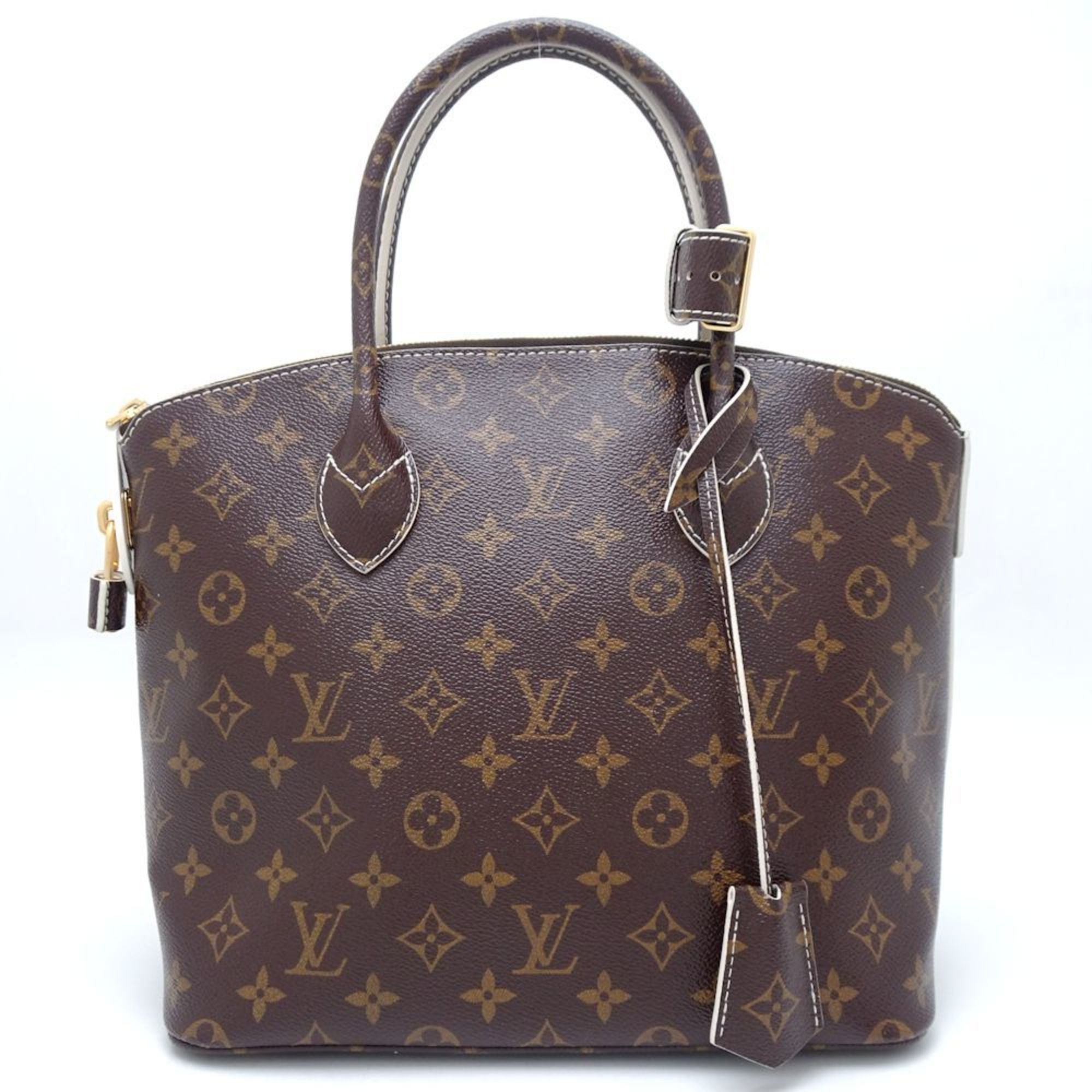 image of Louis Vuitton Shiny Monogram Lockit M40597 Handbag 2011 Brown 351149, Women's