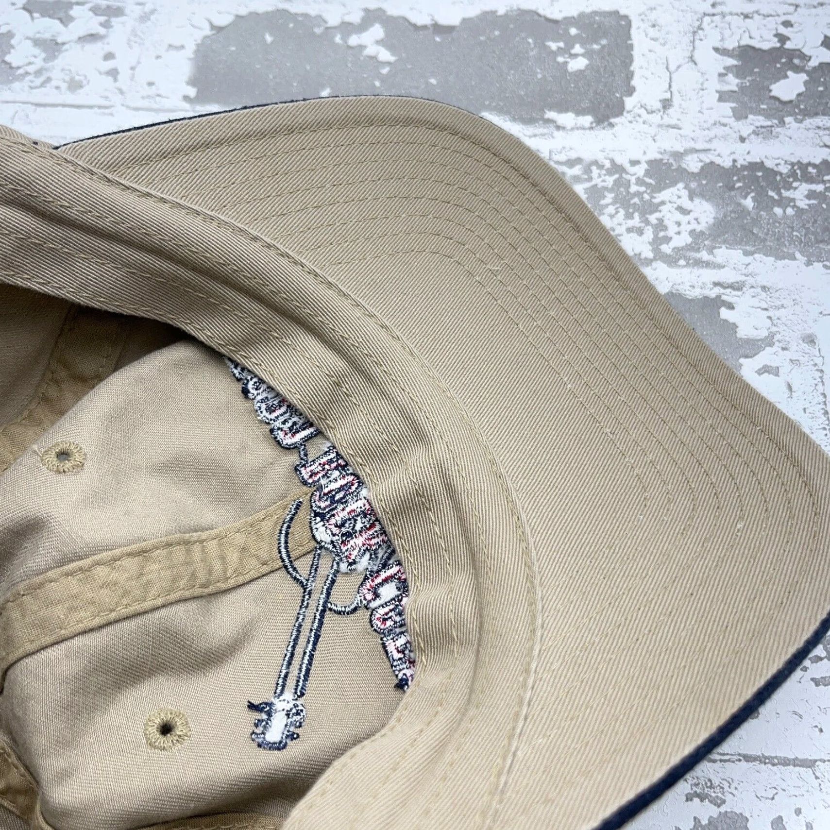 Hard Rock Cafe VINTAGE Hard Rock Cafe Hat Cap Baseball Style Adjustable Cotton Tan Khaki Logo 90s Men Size ONE SIZE - 6 Thumbnail