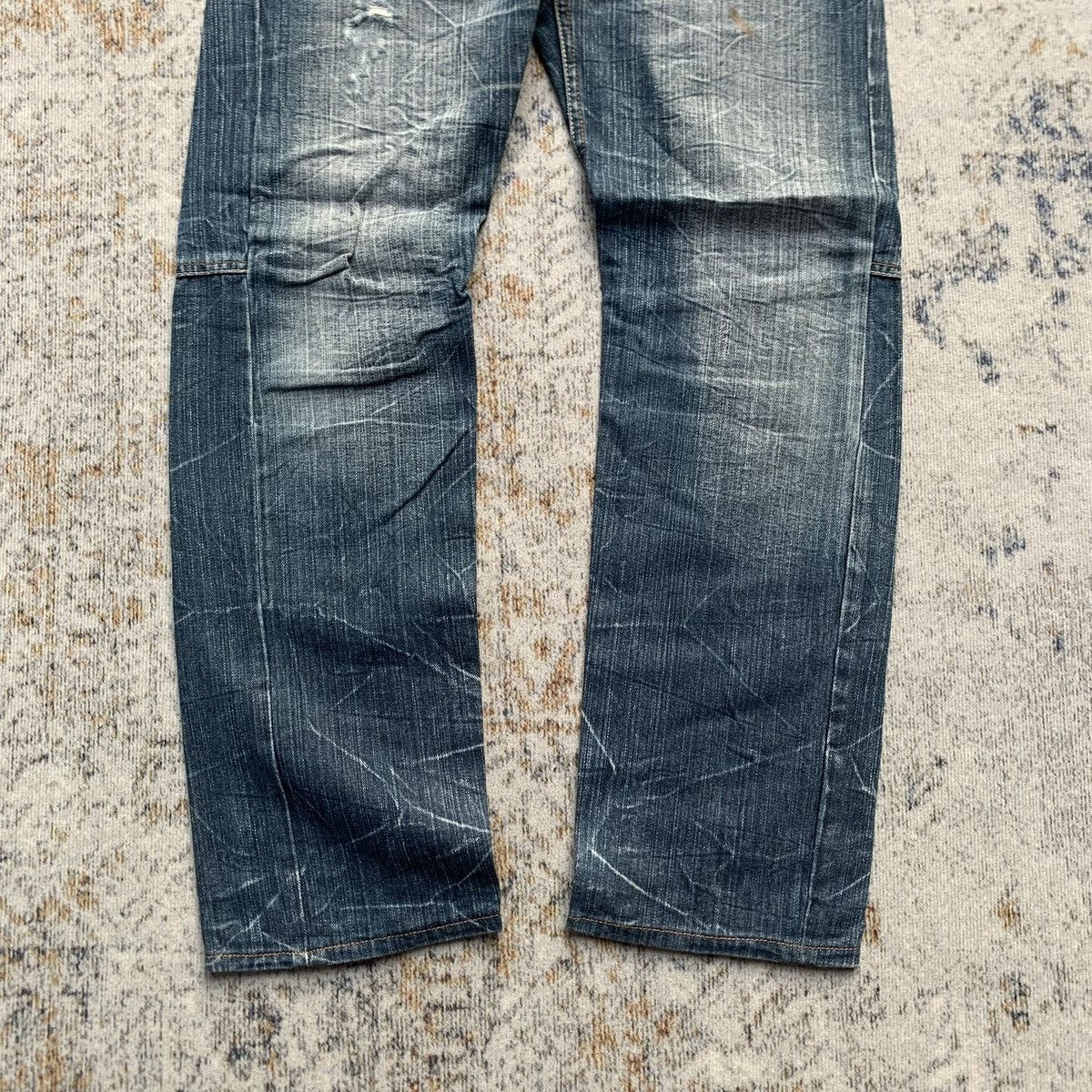 Japanese Brand Rare Vintage Dominate Distressed Double Waist Artisan Jeans Size US 30 / EU 46 - 5 Thumbnail